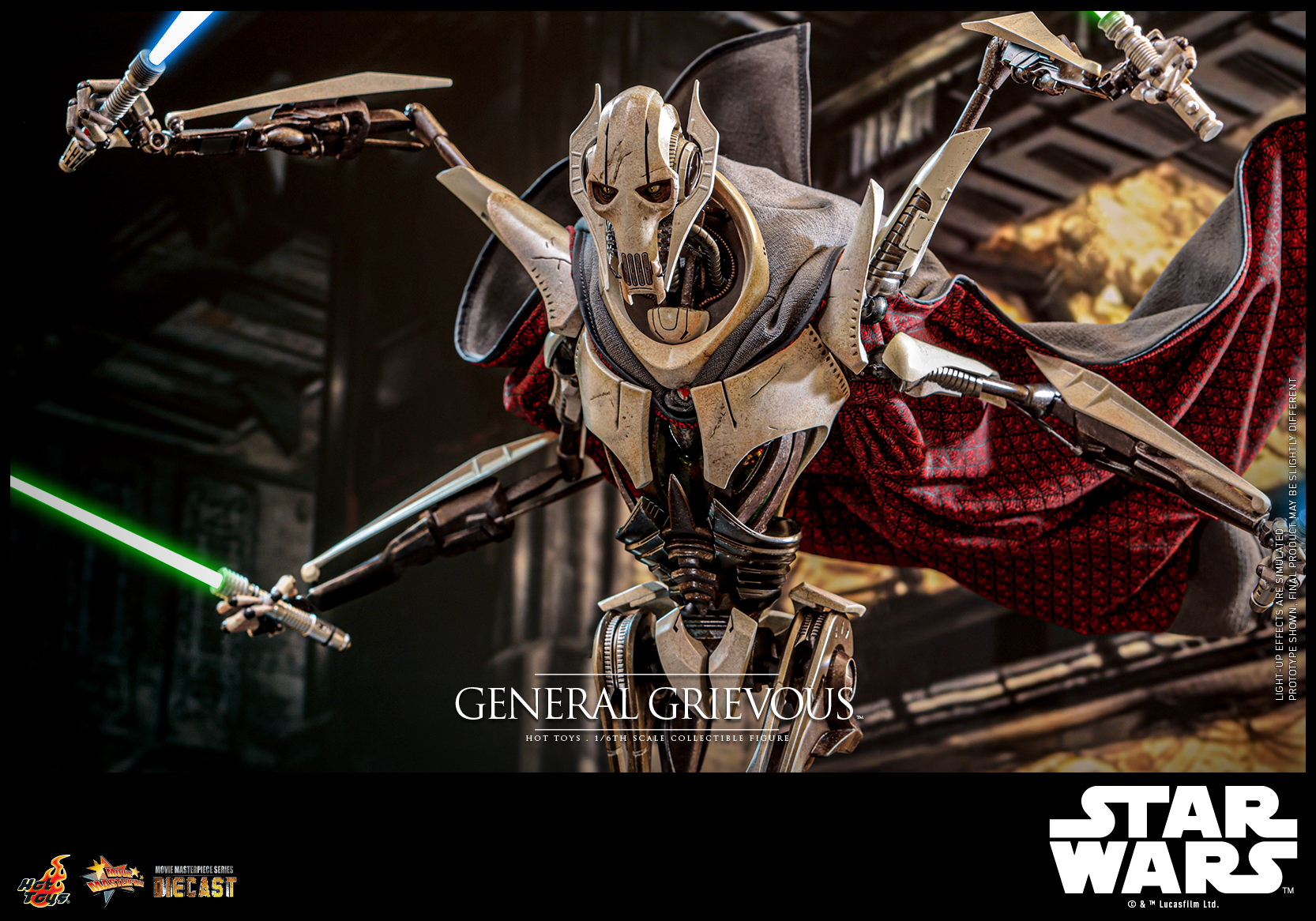 In stock-Star Wars Episode III: Revenge of the Sith General Grievous MMS760D67 - MMS760D67B (Licensed) Statue(GK) -Hottoys-KWII-GK