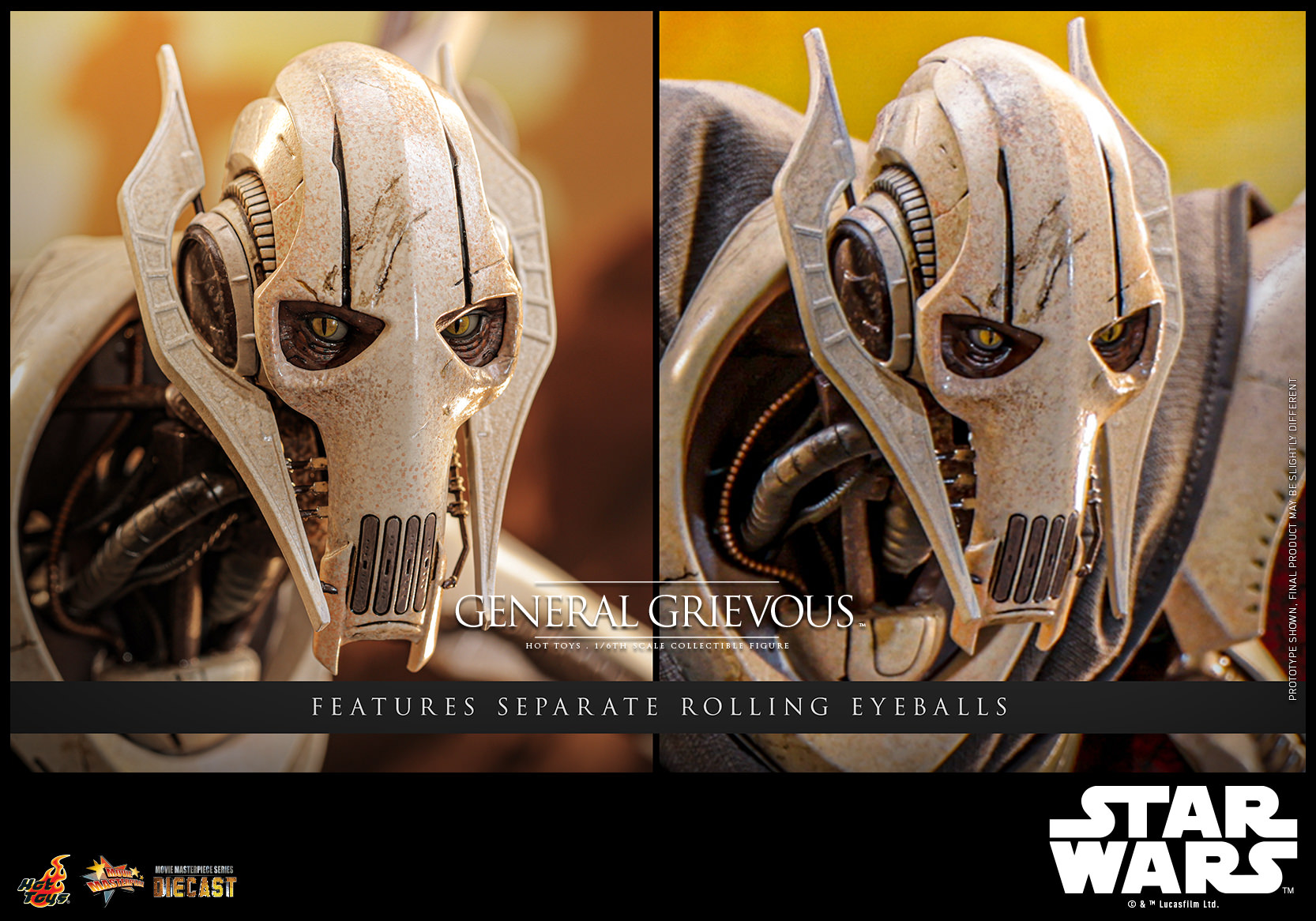 In stock-Star Wars Episode III: Revenge of the Sith General Grievous MMS760D67 - MMS760D67B (Licensed) Statue(GK) -Hottoys-KWII-GK