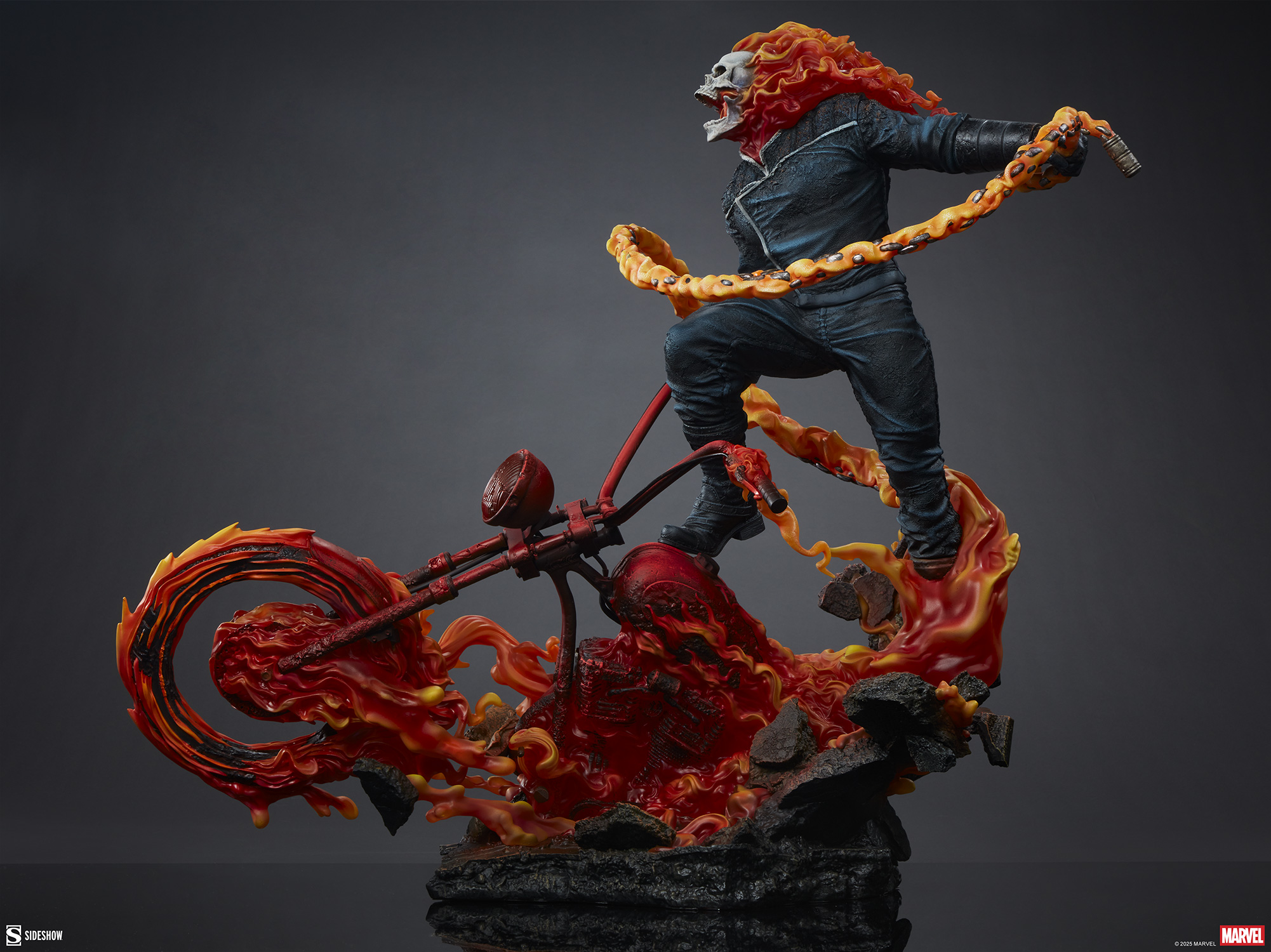 Marvel Ghost Rider Classic Variant Ghost Rider 3008002 (Licensed) Statue(GK)-Sideshow Collectibles 