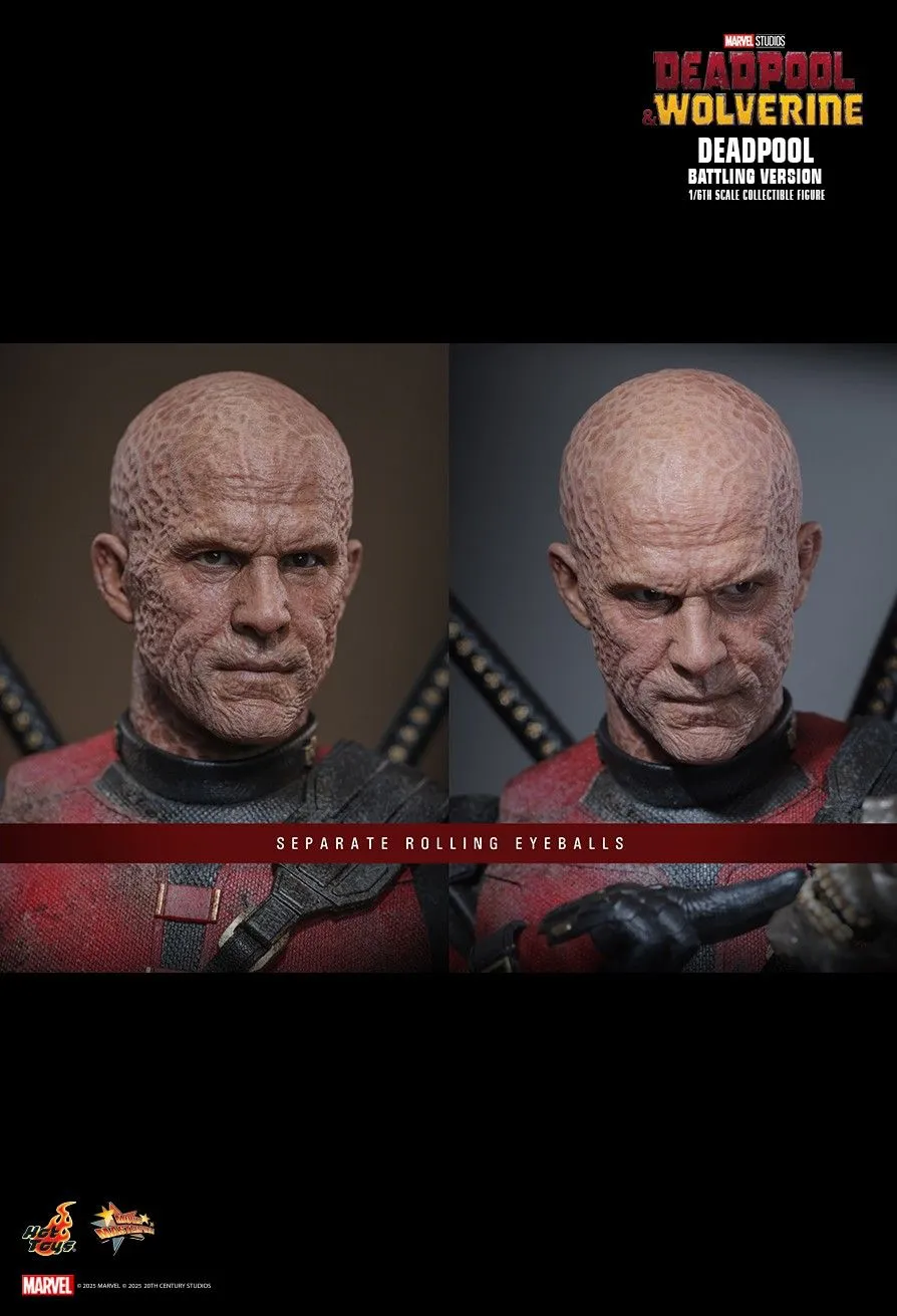 MARVEL DEADPOOL & WOLVERINE DEADPOOL (BATTLING VERSION) MMS782 Action Figure (LICENSED)-HOTTOYS Pre-sale -KWII-GK