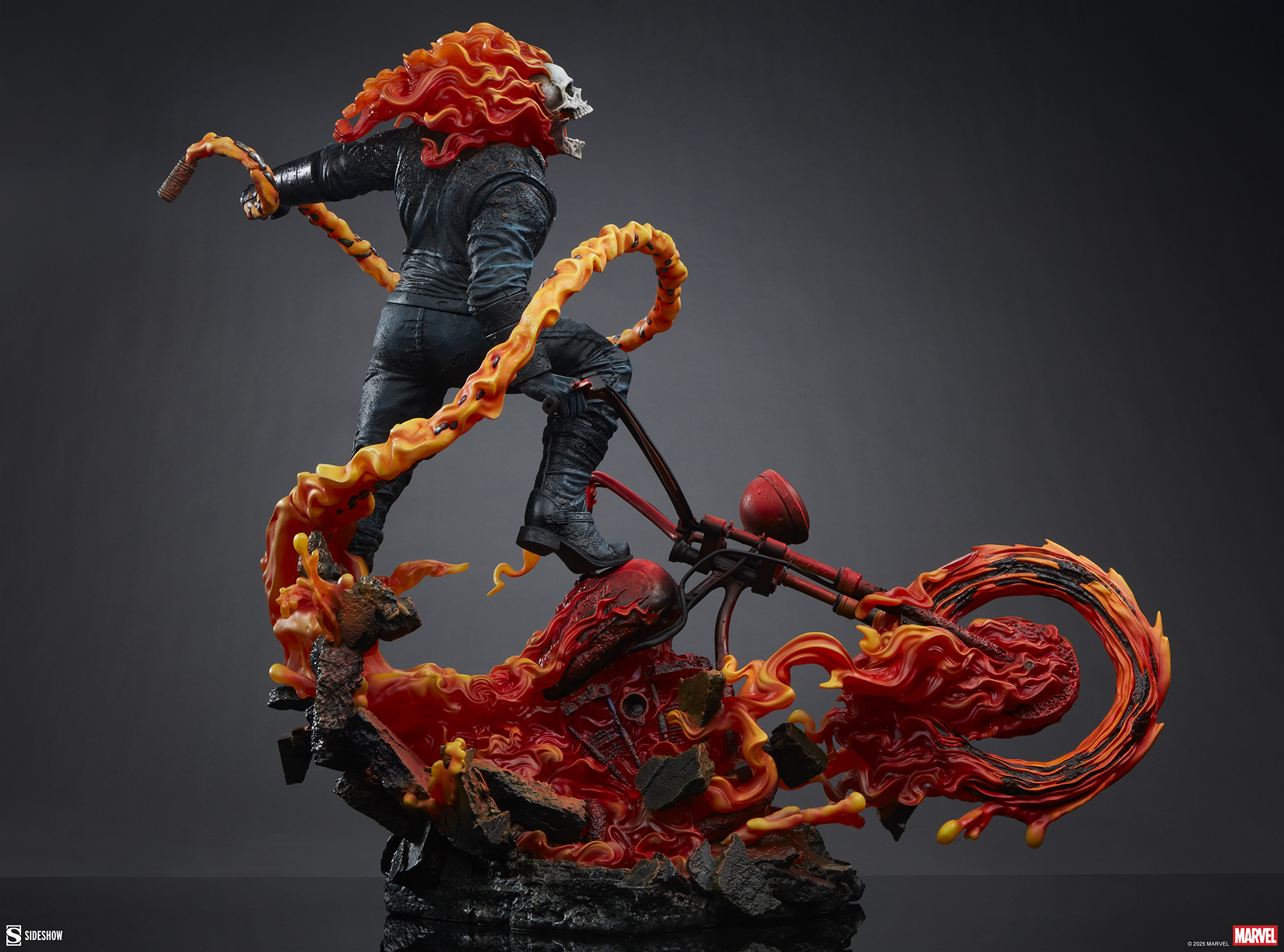 Marvel Ghost Rider Classic Variant Ghost Rider 3008002 (Licensed) Statue(GK)-Sideshow Collectibles 