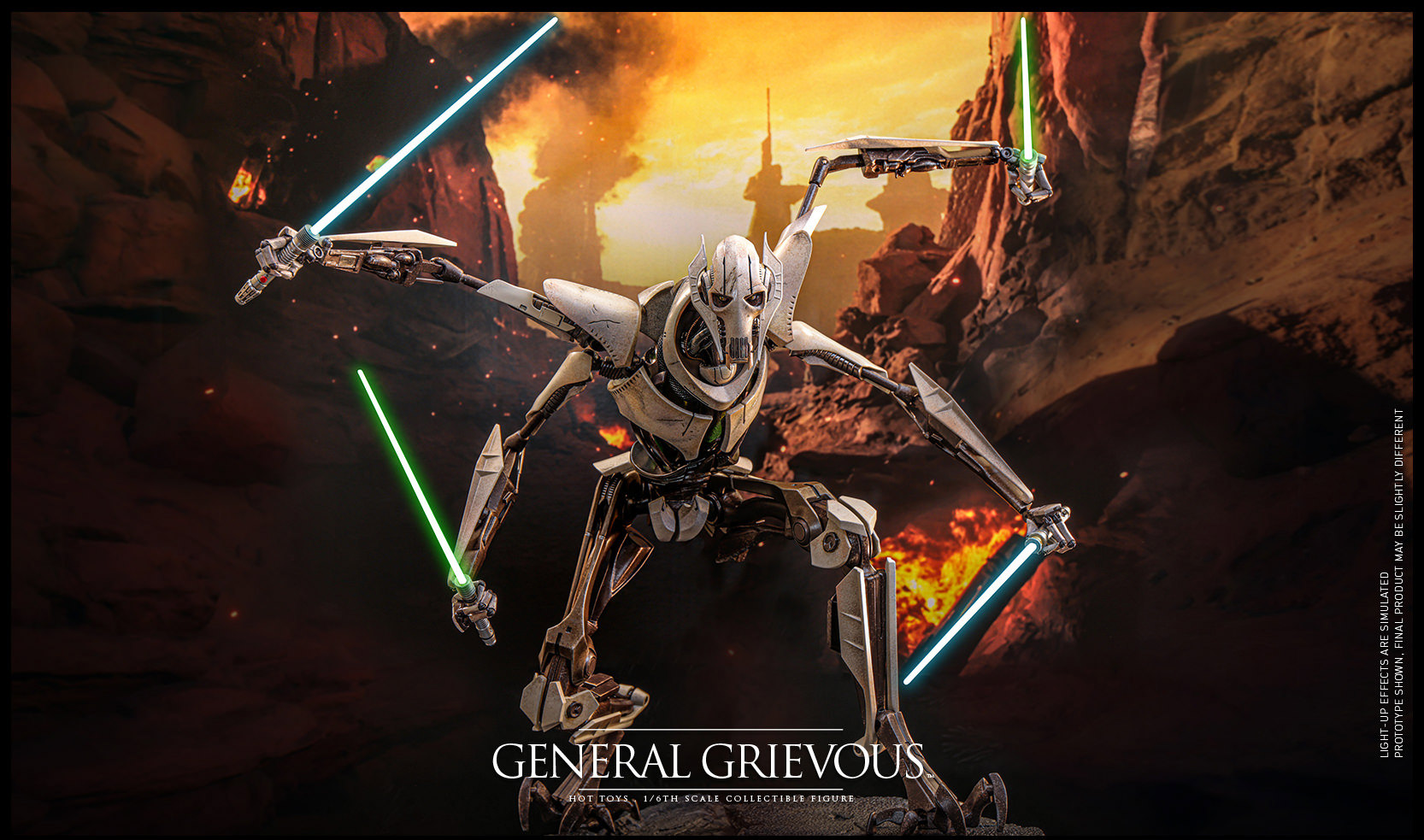In stock-Star Wars Episode III: Revenge of the Sith General Grievous MMS760D67 - MMS760D67B (Licensed) Statue(GK) -Hottoys-KWII-GK