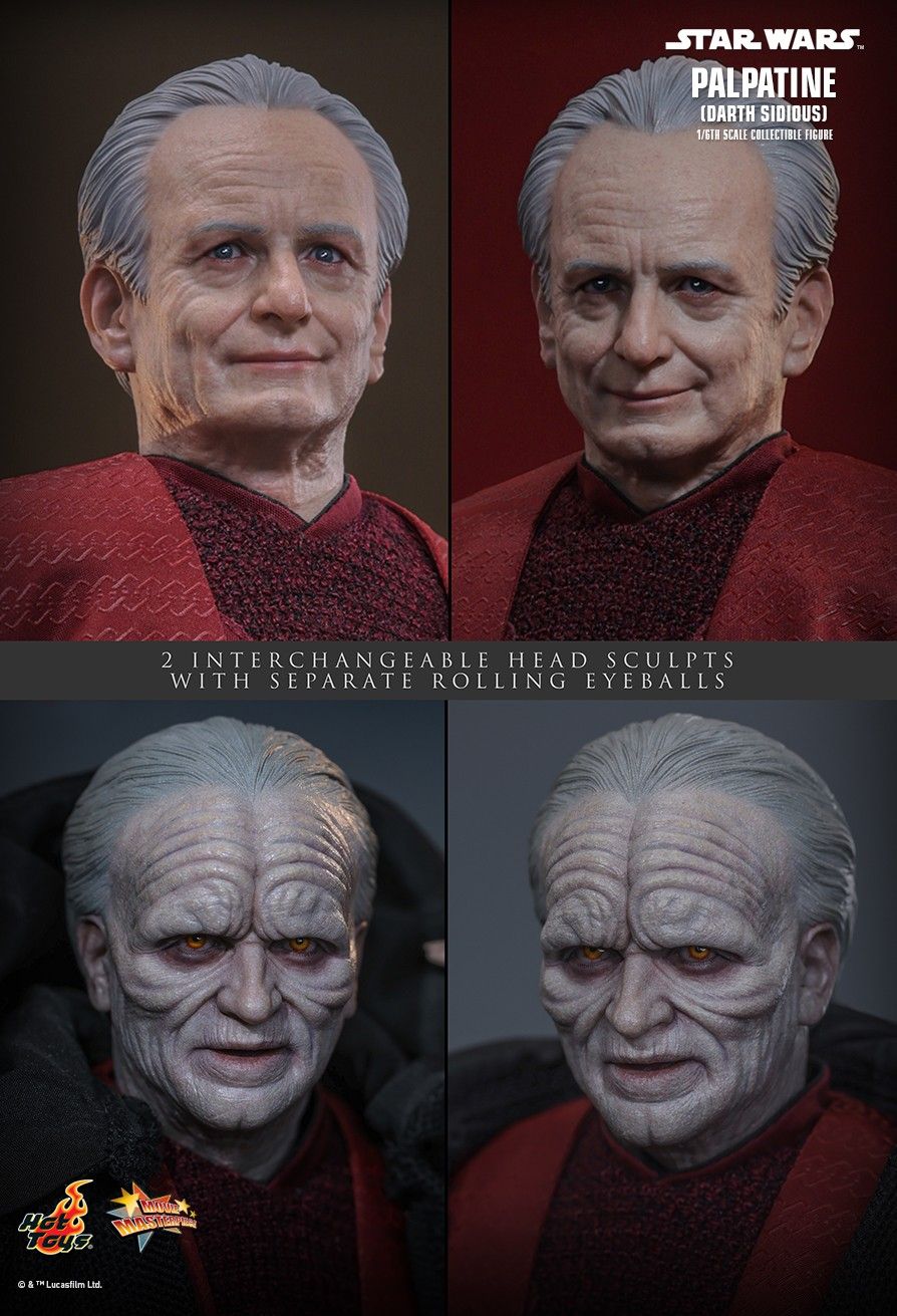 Star Wars: Episode III Revenge of the Sith Palpatine Darth Sidious MMS805 (Licensed) Action Figure-Hottoys Pre-sale-KWII-GK
