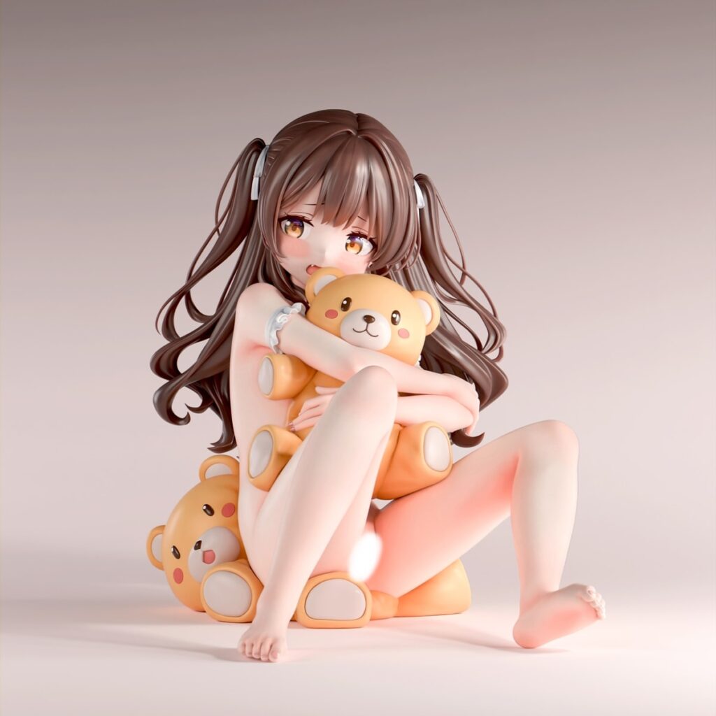 Nikkan Shojo series-Kuma Gyuu Loco Statue GK(Adult 18+)(Licensed)-Insight 