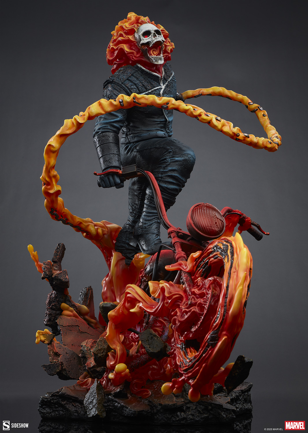 Marvel Ghost Rider Classic Variant Ghost Rider 3008002 (Licensed) Statue(GK)-Sideshow Collectibles 