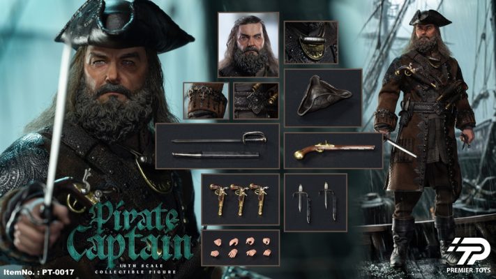 Original 1/6 Pirate Captain PT-0017Action Figure (Licensed)-Premier Toys Pre-sale