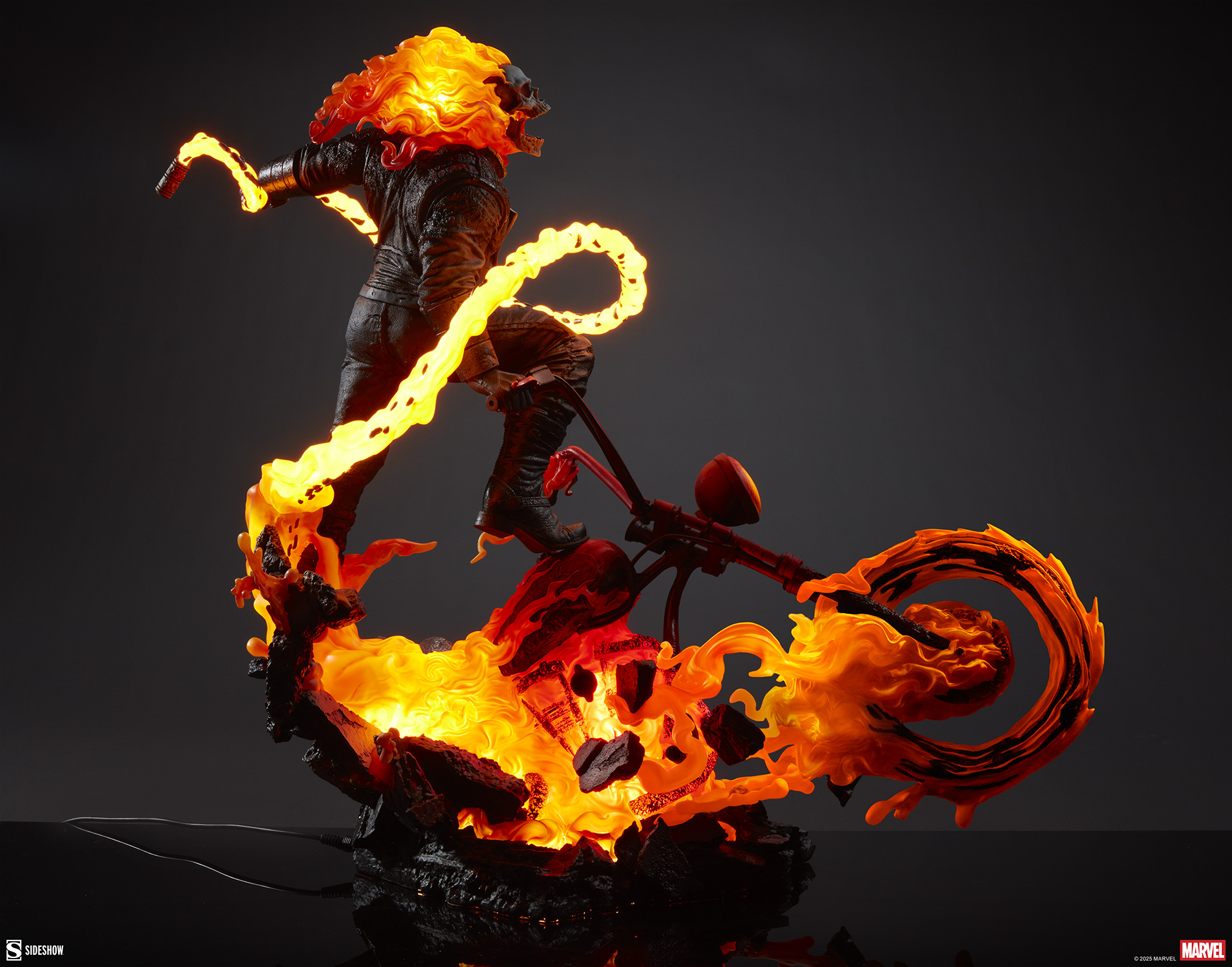 Marvel Ghost Rider Classic Variant Ghost Rider 3008002 (Licensed) Statue(GK)-Sideshow Collectibles 