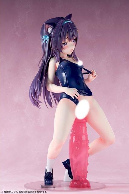 In stock-Nikkan Girl:  The curiosity of the little cat girl Nekoharu Himeko 1/5 Statue GK(Adult 18+)(Licensed) -Insight-KWII-GK