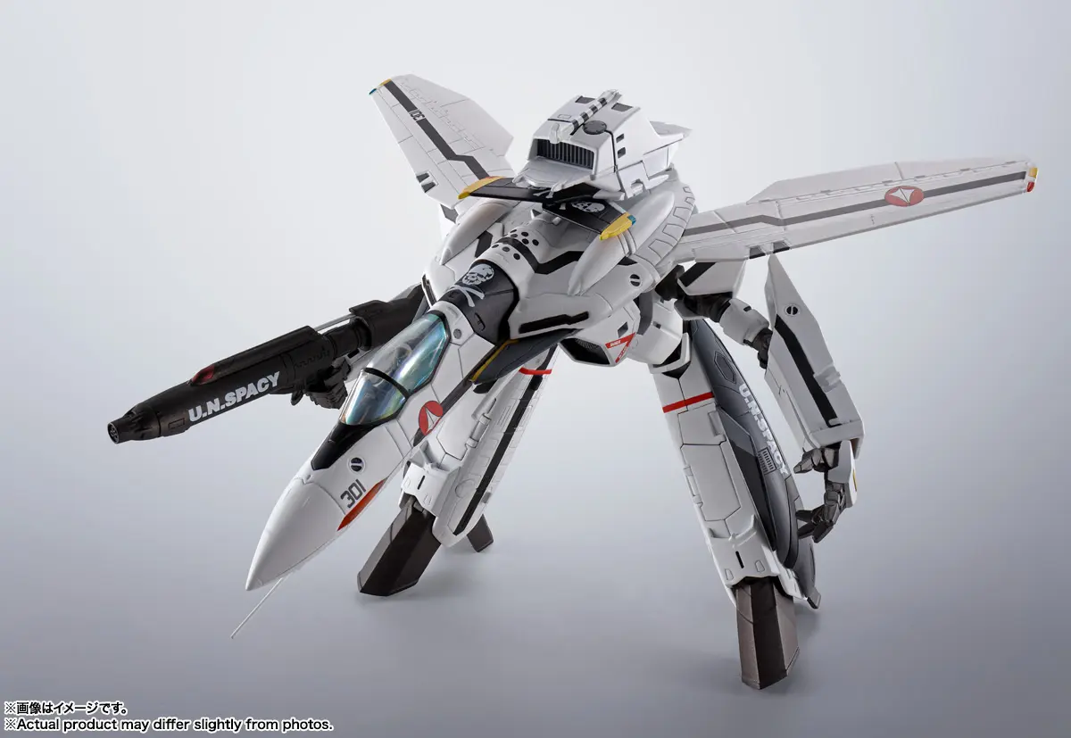 BANDAI SPIRITS - HI-METAL R VF-0S Phoenix (Roy Focker Unit) QF-2200D-B Ghost Macross Zero (Licensed)Statue(GK)