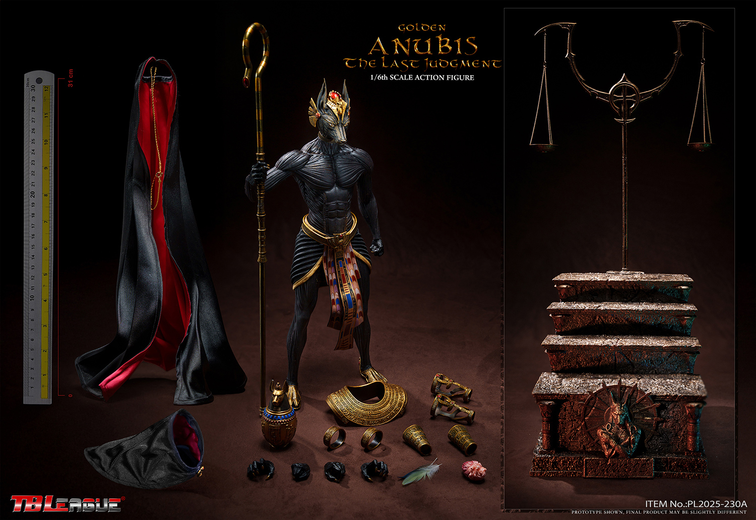 The Last Judgment Anubis 1/6 Scale Action Figure PL2025-230A PL2025-230B (Licensed) Statue(GK)-TBLeague -KWII-GK