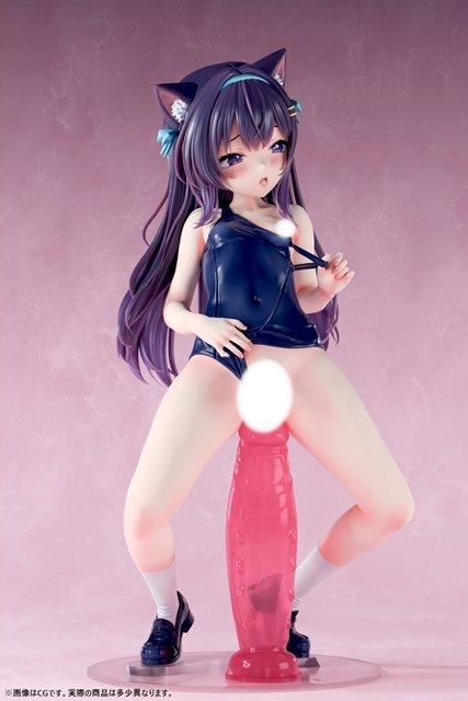 In stock-Nikkan Girl:  The curiosity of the little cat girl Nekoharu Himeko 1/5 Statue GK(Adult 18+)(Licensed) -Insight-KWII-GK