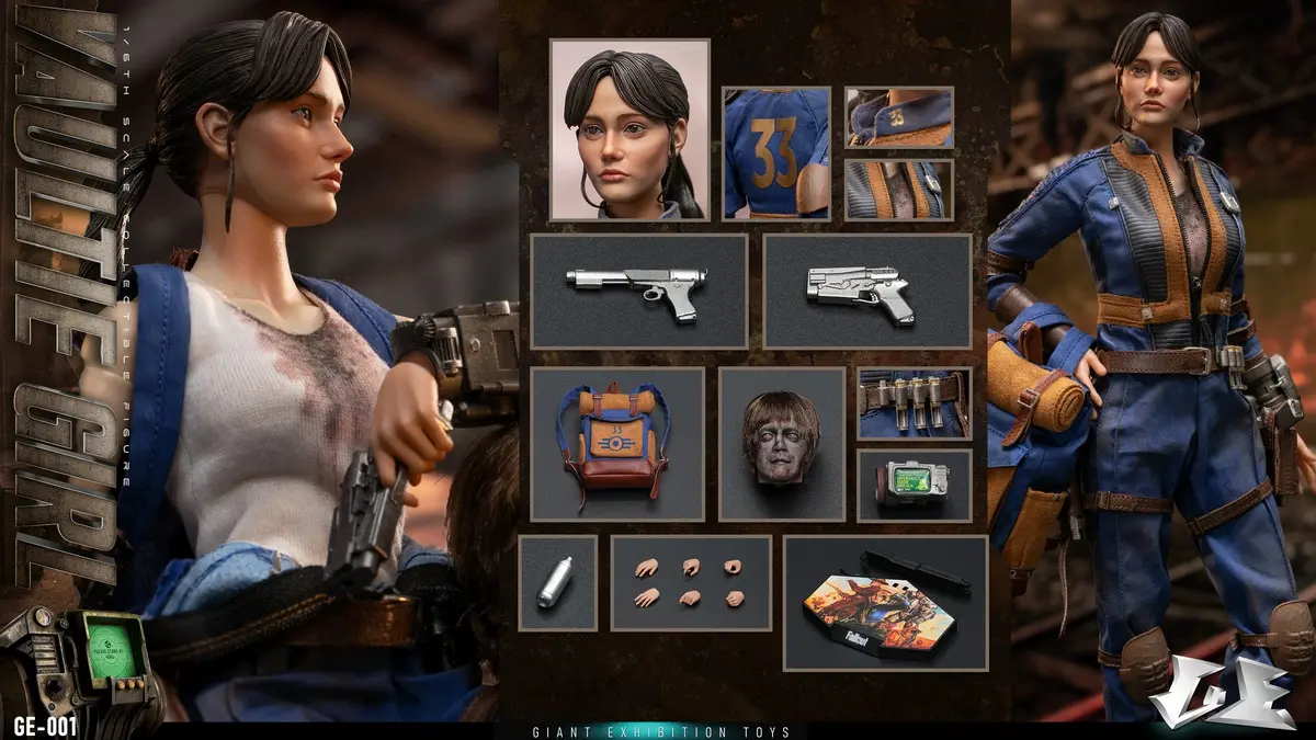 In stock-Giant exhibition toys - 1/6 Collectible Vaultie Girl Action Figure GE-001