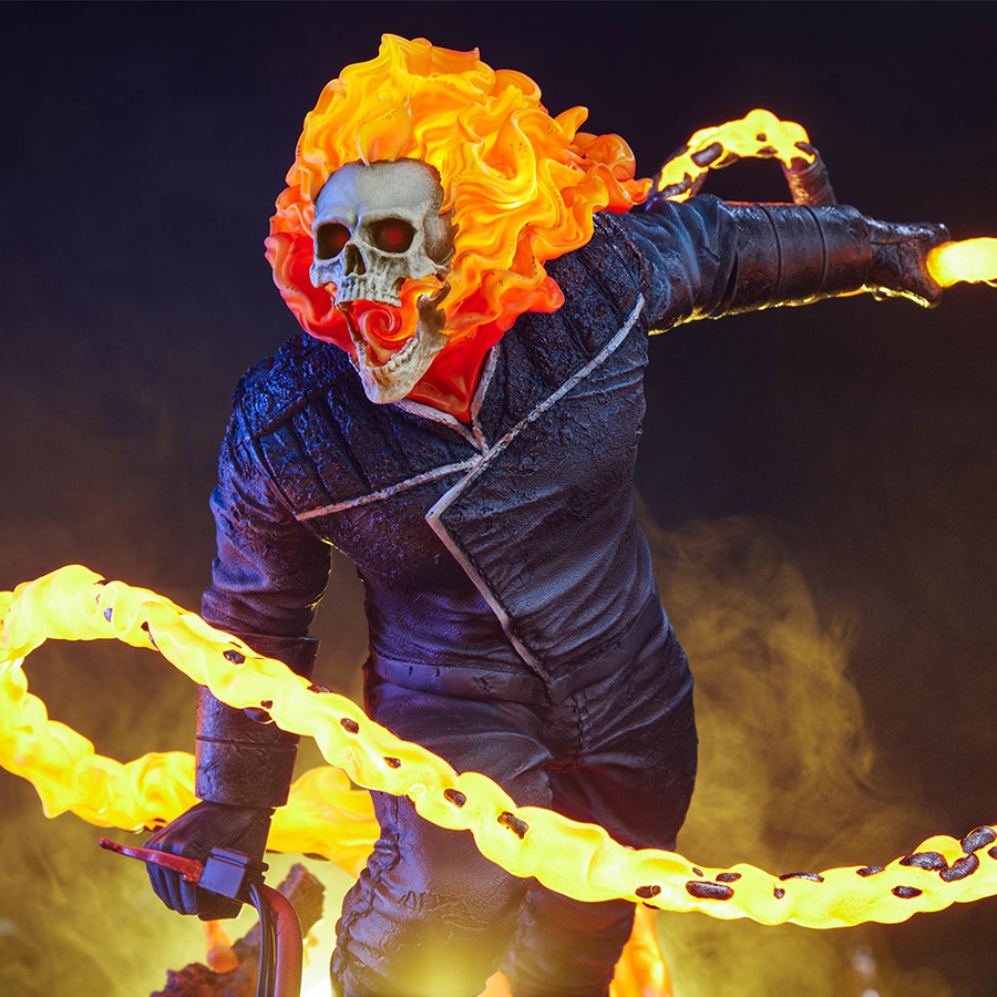 Marvel Ghost Rider Classic Variant Ghost Rider 3008002 (Licensed) Statue(GK)-Sideshow Collectibles 