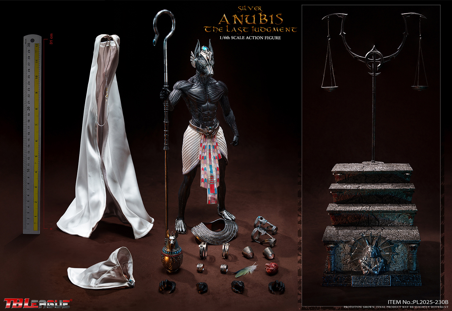 The Last Judgment Anubis 1/6 Scale Action Figure PL2025-230A PL2025-230B (Licensed) Statue(GK)-TBLeague -KWII-GK