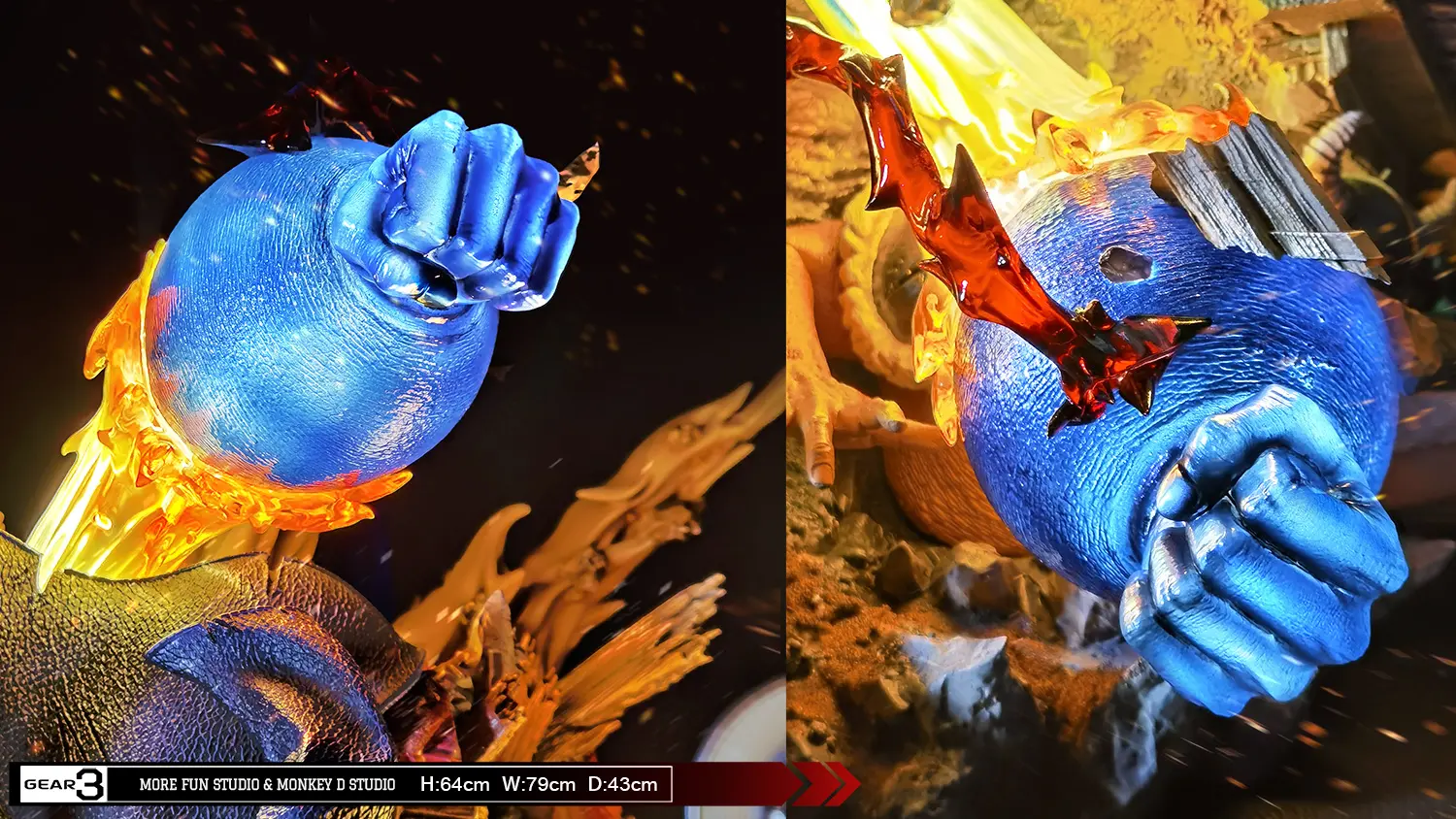 More Fun Studio X Monkey D. Studio -  One Piece GEAR3 Statue