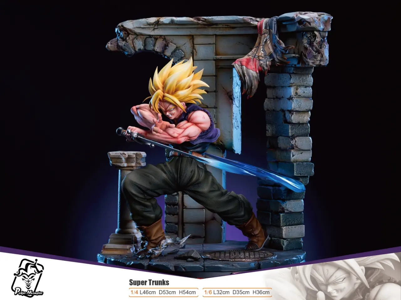 Poker Monster Studio - Dragon Ball Super Trunks Statue(GK)