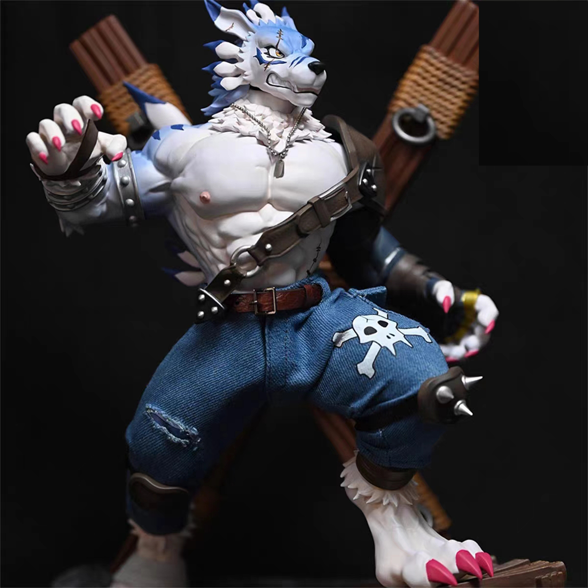 Digimon Garurumon Statue GK (Adult 18+)-Shibadon Studio Pre-sale