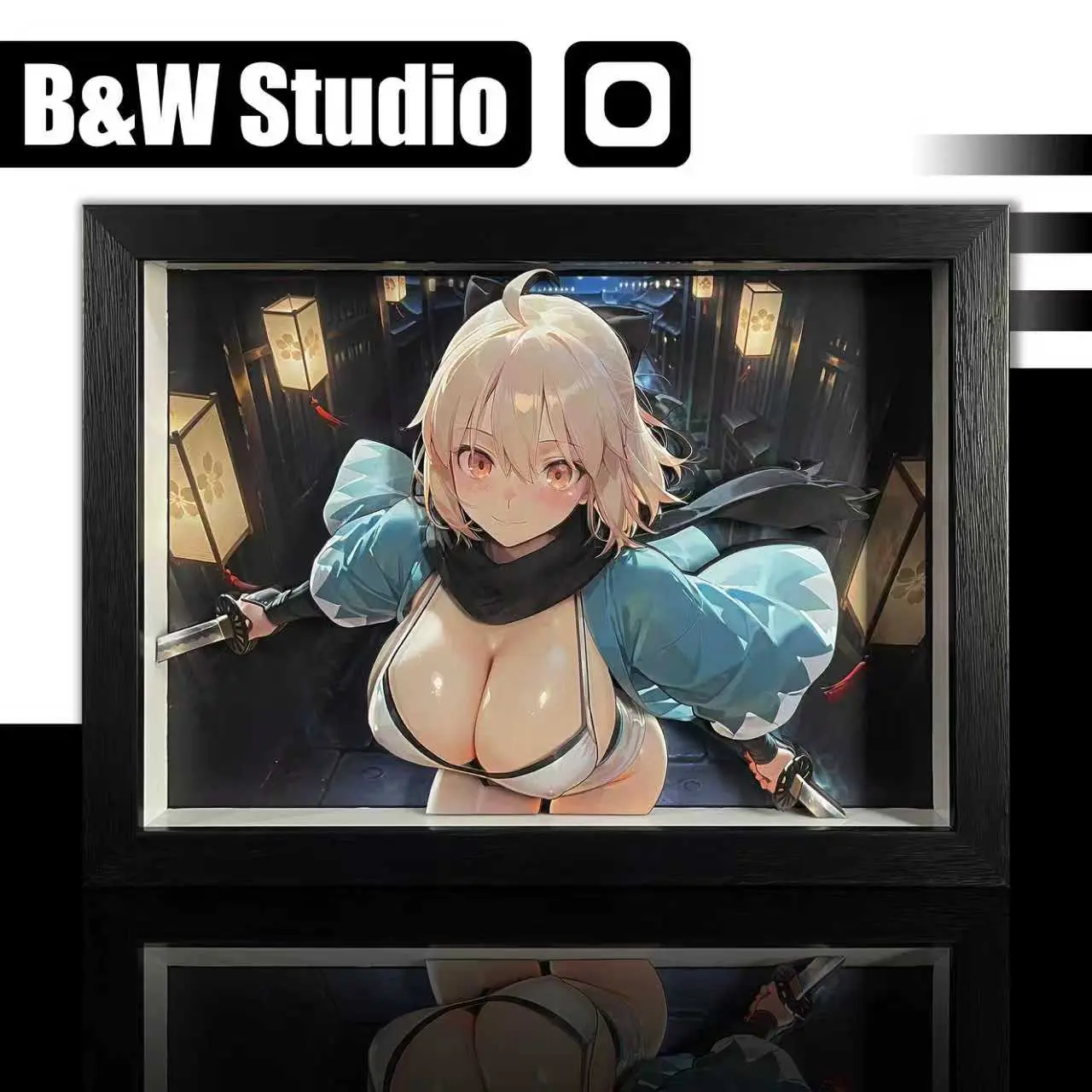 In stock-B&W Studio - Fate 3D Decorative Painting Set #1 Okita Souji