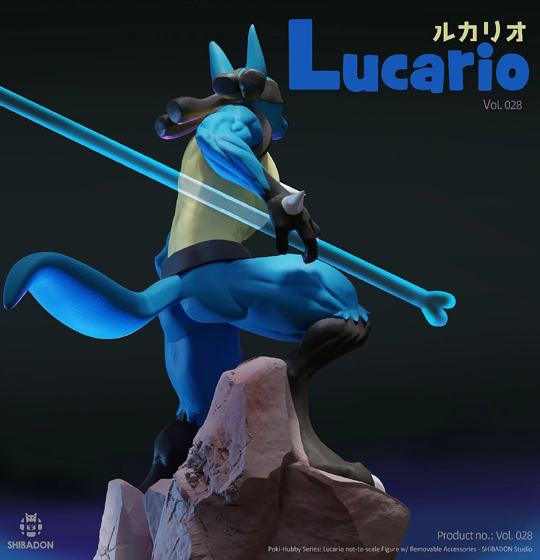 In-stock-Pokemon Lucario Statue(GK)-Shibadon Studio