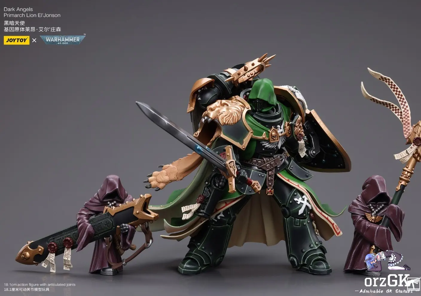 JOYTOY - Dark Angels Primarch Lion El'Jonson JT7882 (Licensed)Statue