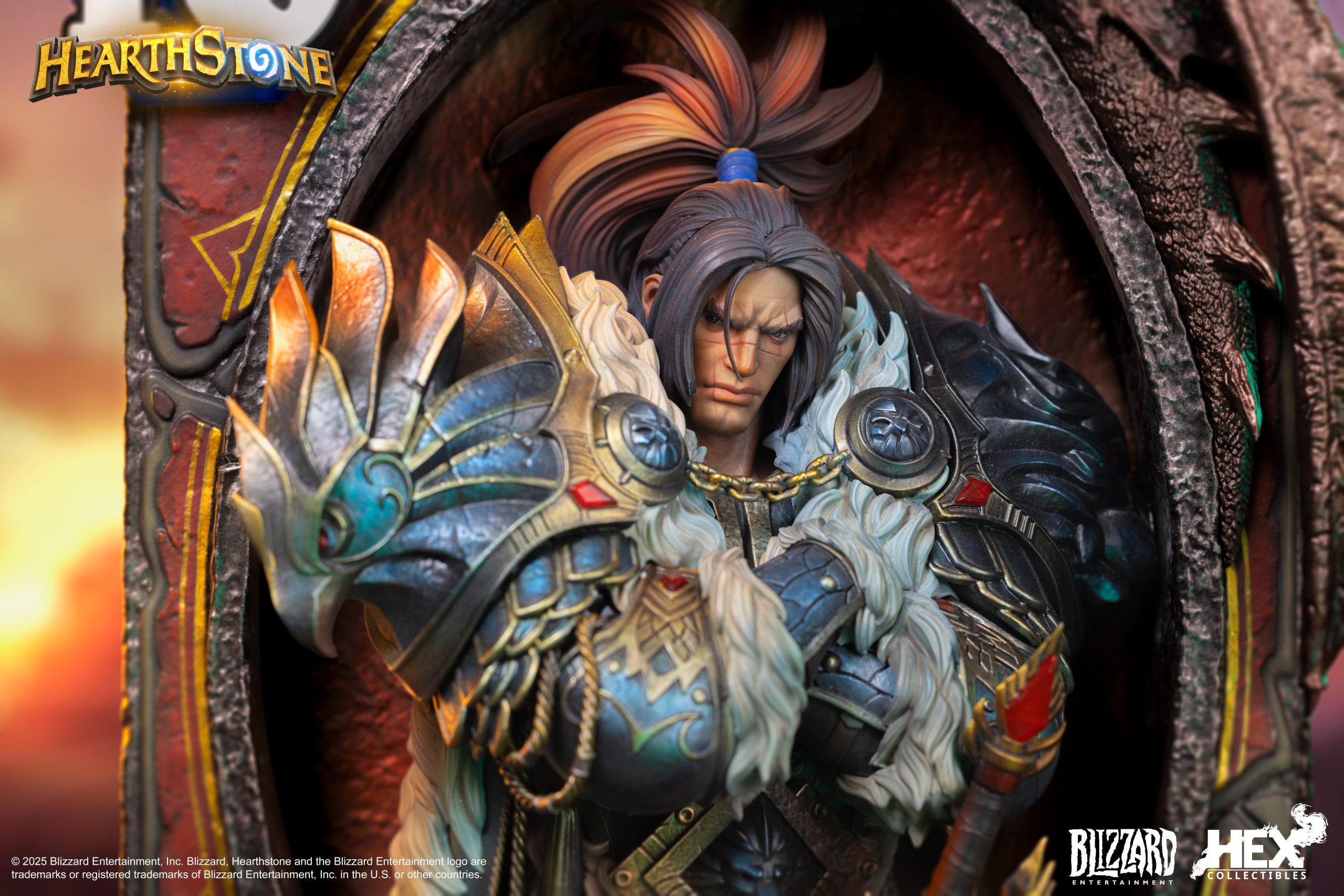 Hearthstone Varian Wrynn Legendary Card Art Statue HEXFRAME02 (Licensed)Statue(GK) -HEX Collectibles & Blizzard Entertainment -KWII-GK