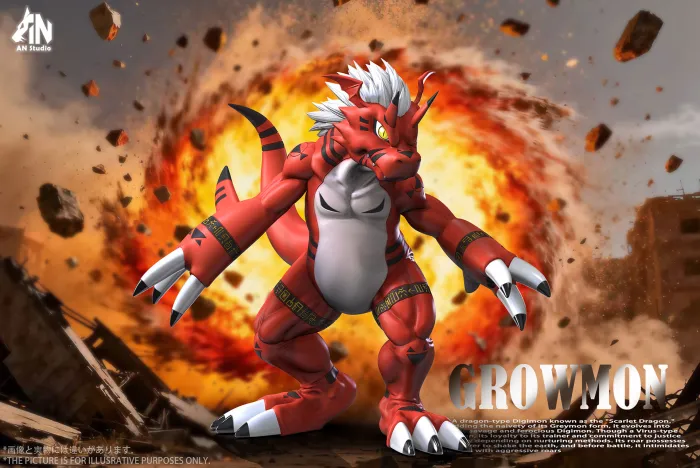 AN Studio - Digimon Growmon Statue 