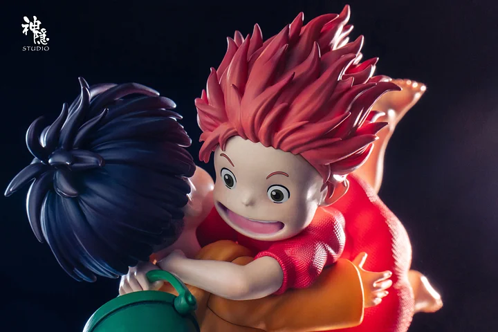 Ponyo on the Cliff - Ponyo & Sosuke Statue(GK) - ShenYin Studio 