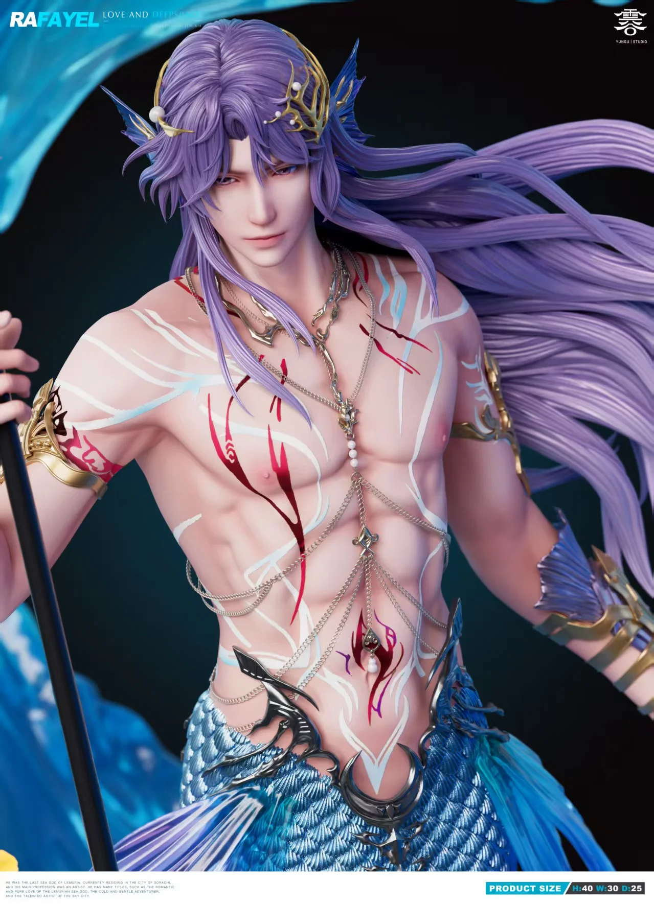 Yun Gu Studio - Love and Deepspace 1/6 Statue Mermaid Rafayel 