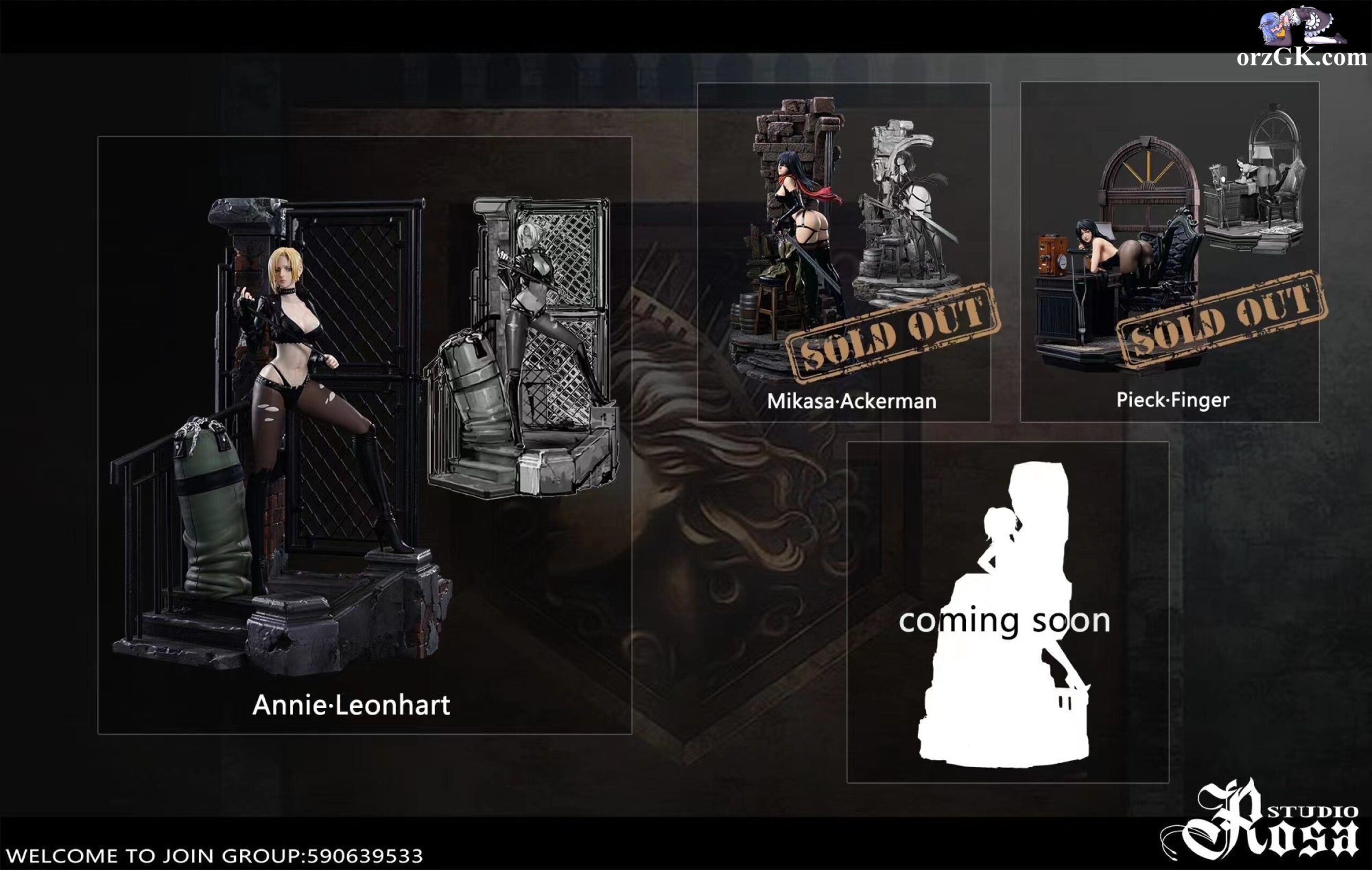 In stock-Sexy Series Annie Leonhart Statue (GK)(Adult 18+) -Rosa Studio