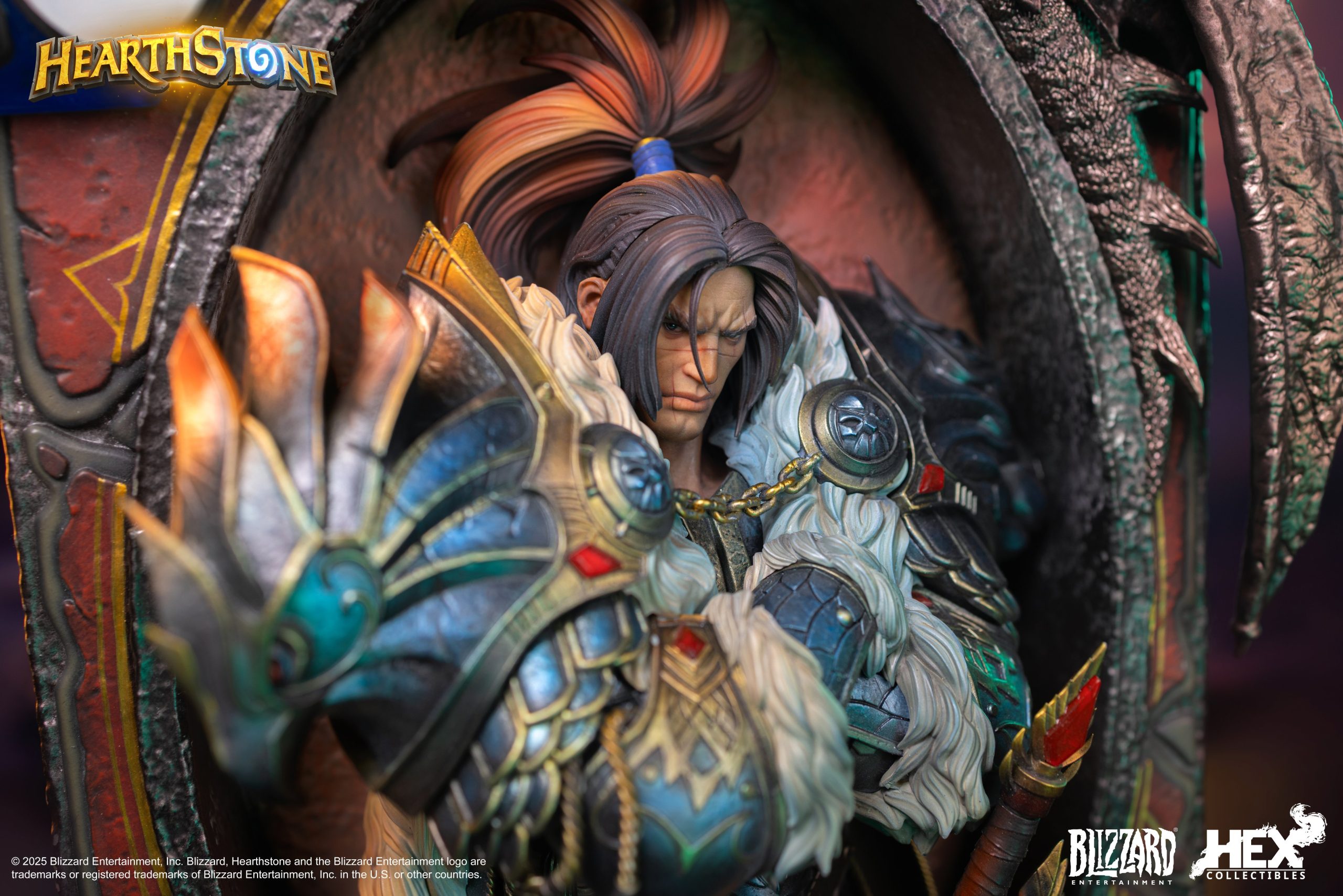 Hearthstone Varian Wrynn Legendary Card Art Statue HEXFRAME02 (Licensed)Statue(GK) -HEX Collectibles & Blizzard Entertainment -KWII-GK