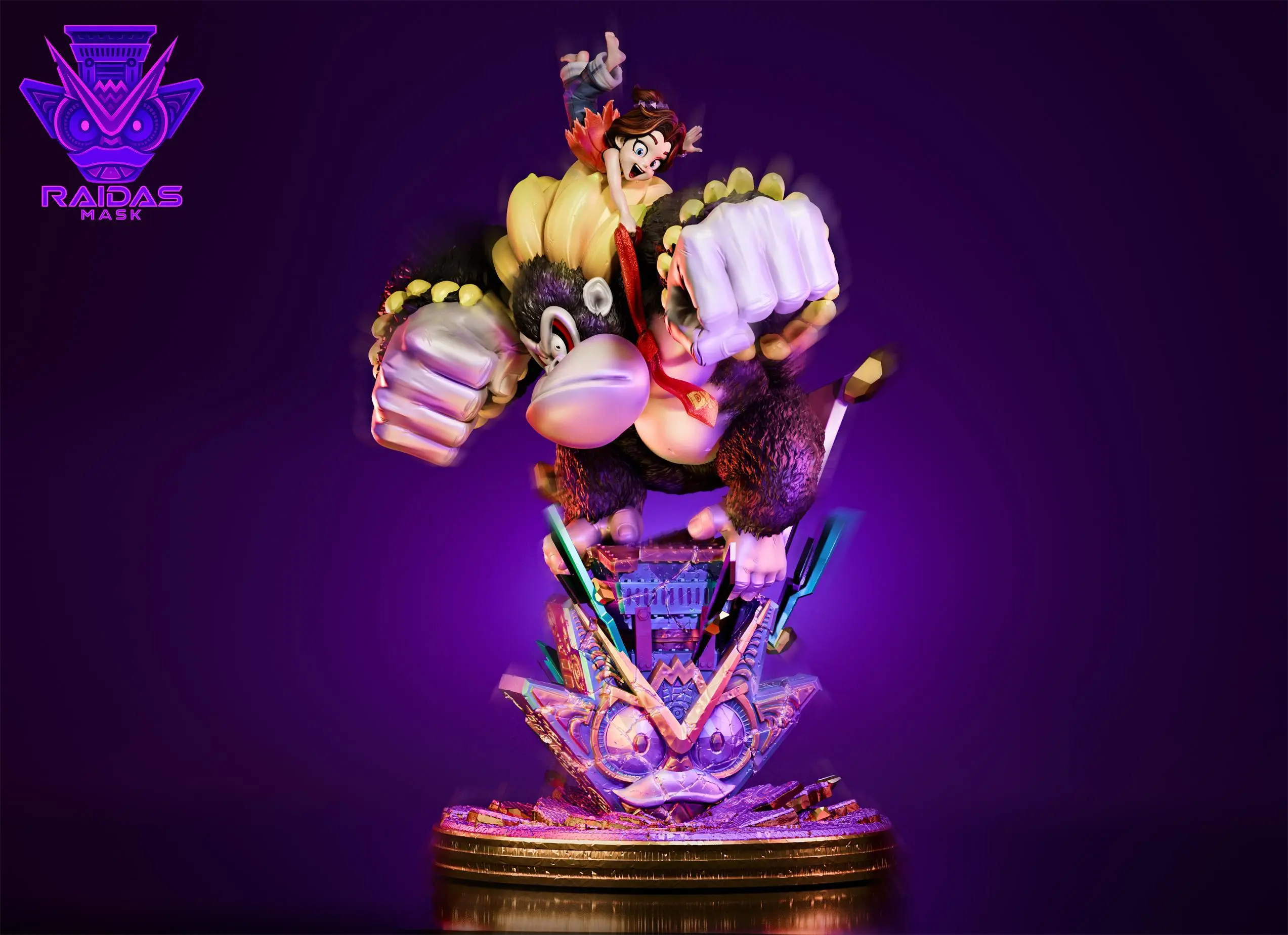 Raidas Mask Studio - Donkey Kong KONG BANANZA Statue(GK)