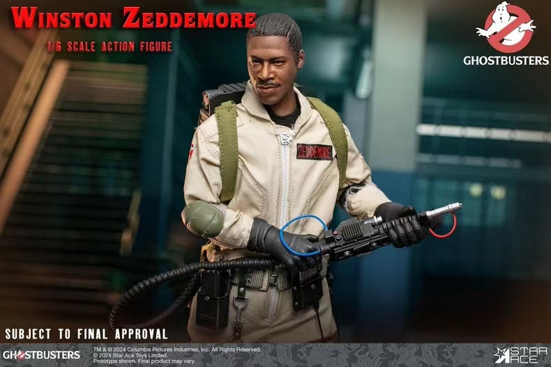 Ghostbusters 1/6 scale,action figures Peter Venkman and Winston Zeddemore (licensed),soldier