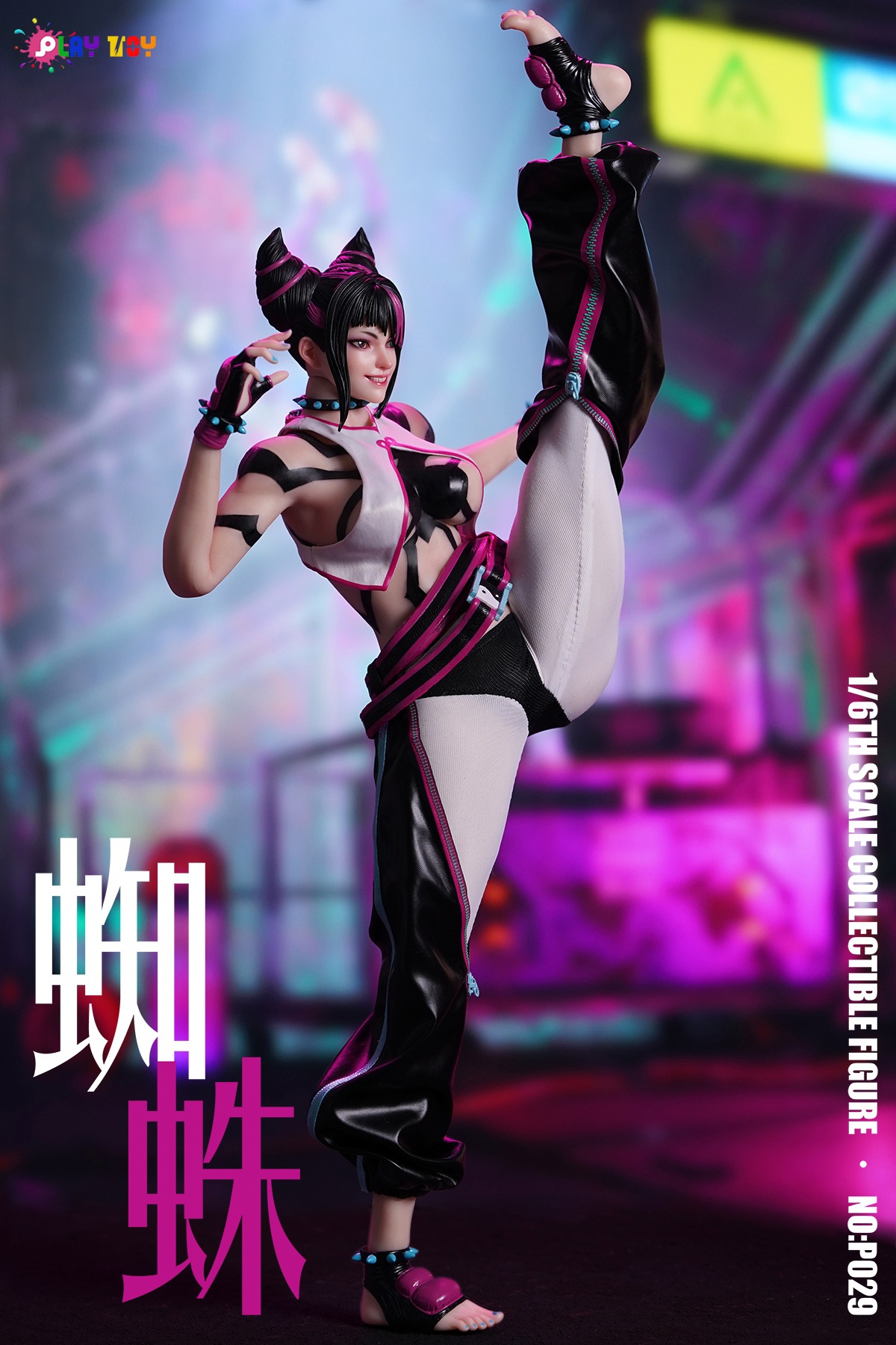 Street Fighter 1/6 Spider Girl Agent 6th Generation P029 Han Juri Statue(GK)-PLAY TOY Studio 