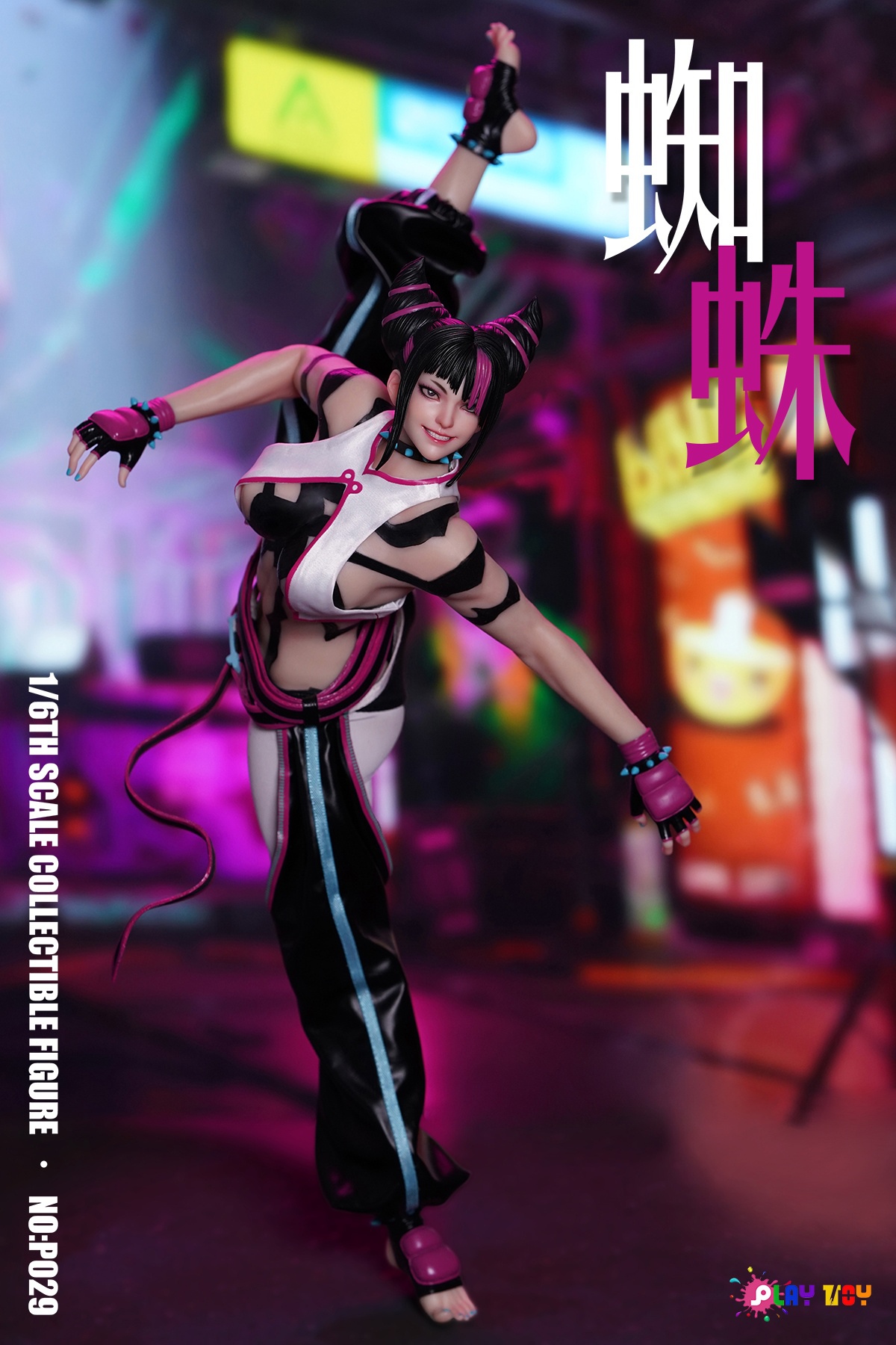 Street Fighter 1/6 Spider Girl Agent 6th Generation P029 Han Juri Statue(GK)-PLAY TOY Studio 