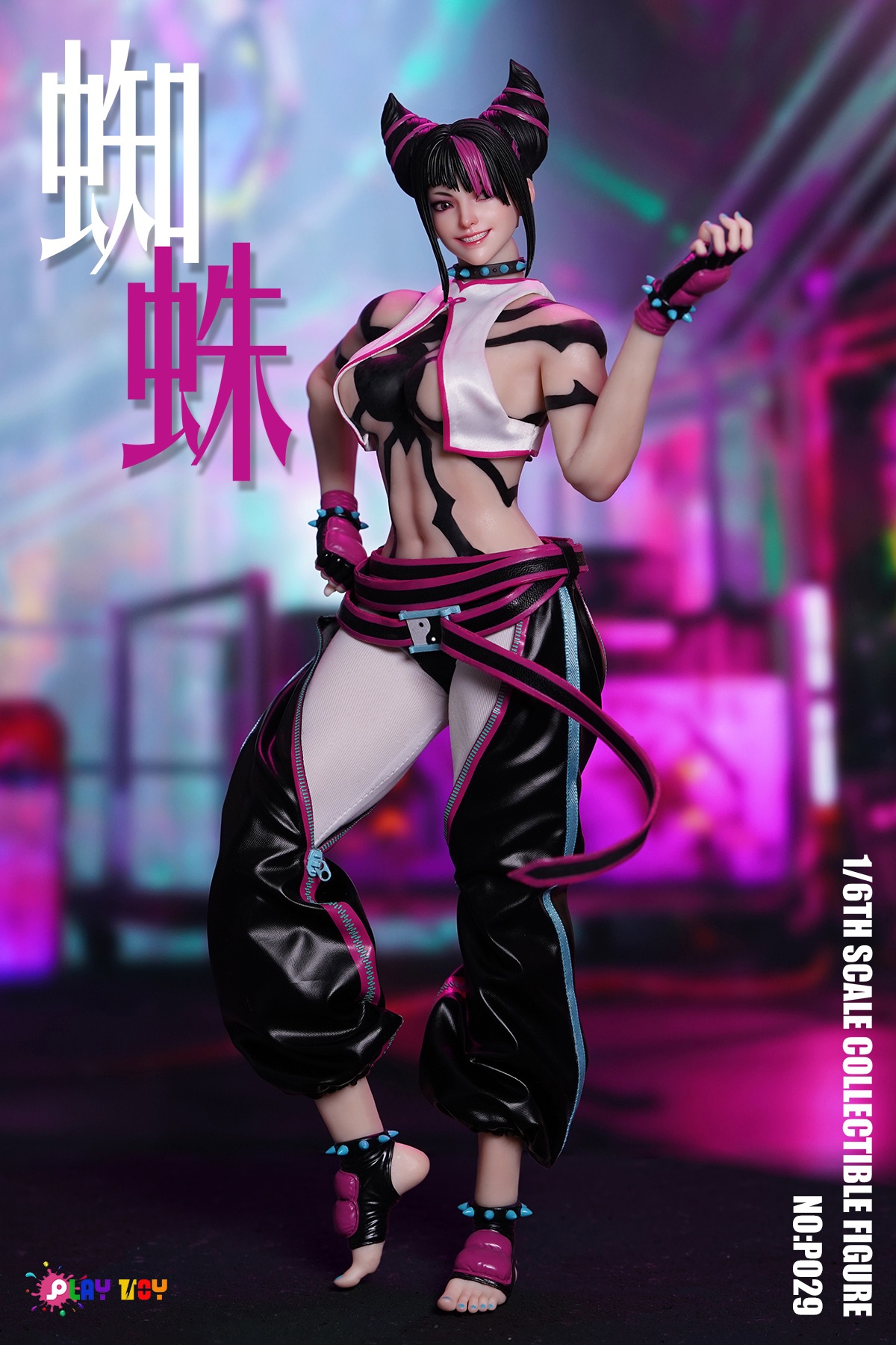 Street Fighter 1/6 Spider Girl Agent 6th Generation P029 Han Juri Statue(GK)-PLAY TOY Studio 