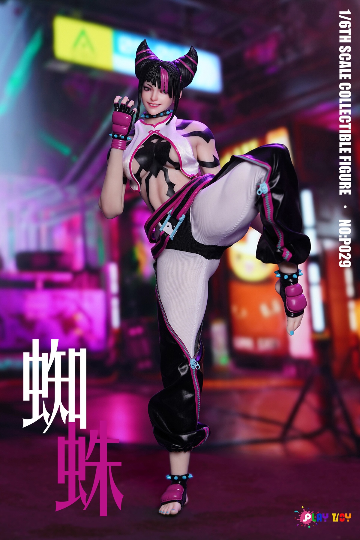 Street Fighter 1/6 Spider Girl Agent 6th Generation P029 Han Juri Statue(GK)-PLAY TOY Studio 