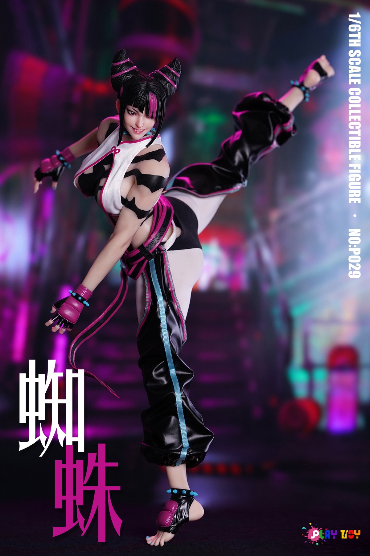 Street Fighter 1/6 Spider Girl Agent 6th Generation P029 Han Juri Statue(GK)-PLAY TOY Studio 