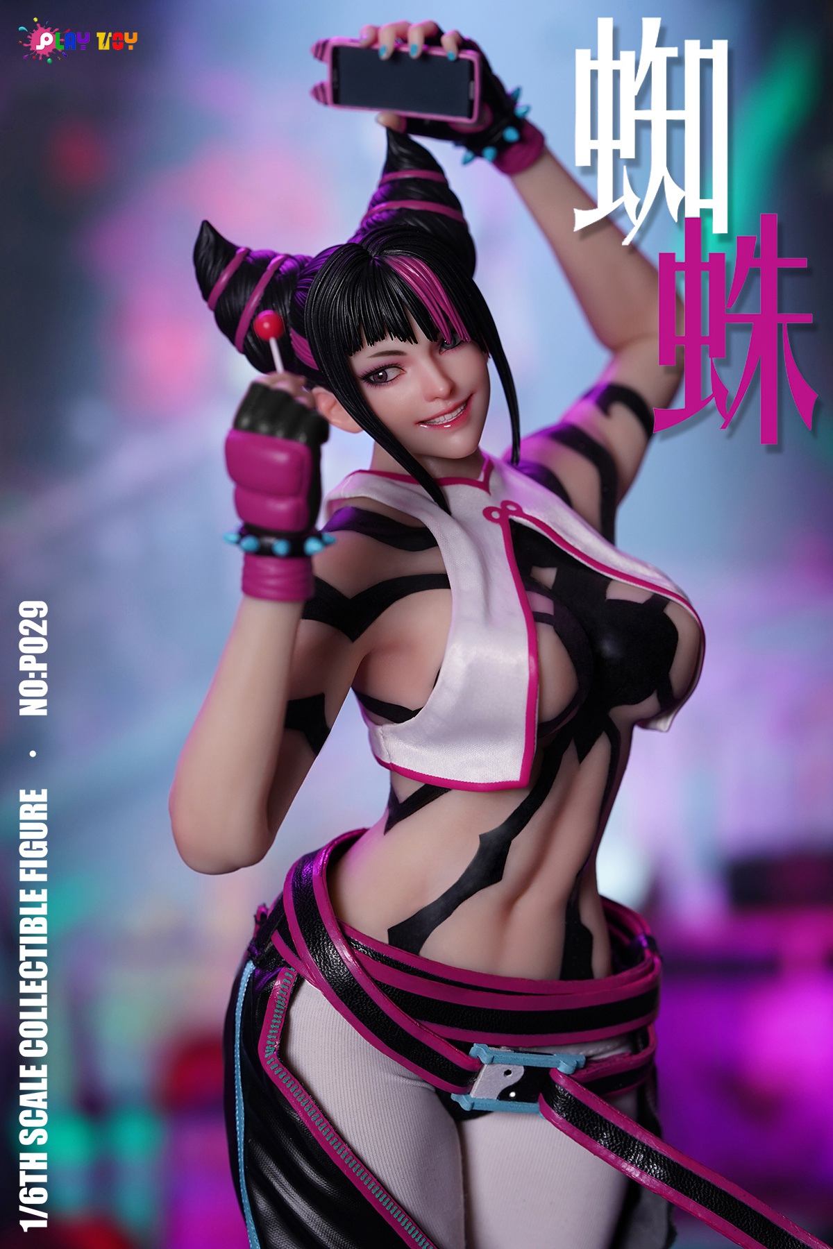 Street Fighter 1/6 Spider Girl Agent 6th Generation P029 Han Juri Statue(GK)-PLAY TOY Studio 