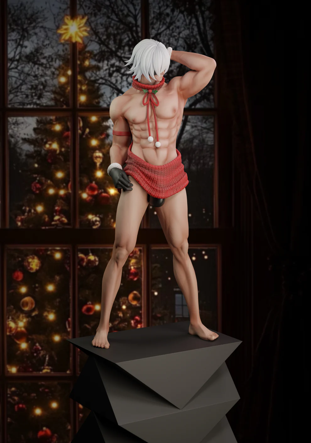  Whale Studio - Red Sweater NieR: Automata 2B (Male Version) Statue