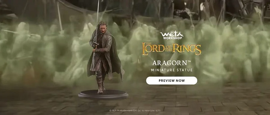 WETA Workshop Studio - The Lord of the Rings Aragorn 86-01-04751 (Licensed) PVC Statue(GK)