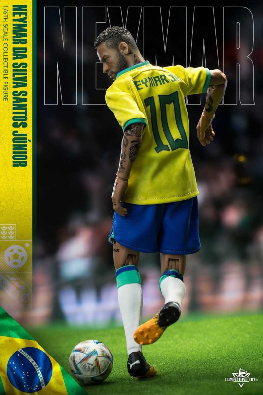 In stock-World Cup football player Com003 1/6 Neymar da Silva Santos Junior Action dolls, soldiers, competitive toys-KWII-GK