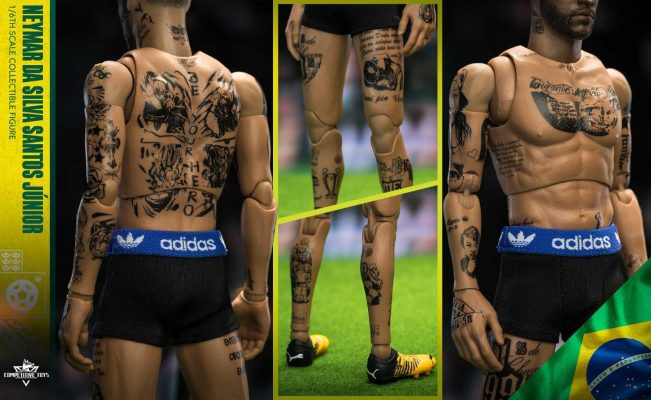 In stock-World Cup football player Com003 1/6 Neymar da Silva Santos Junior Action dolls, soldiers, competitive toys-KWII-GK