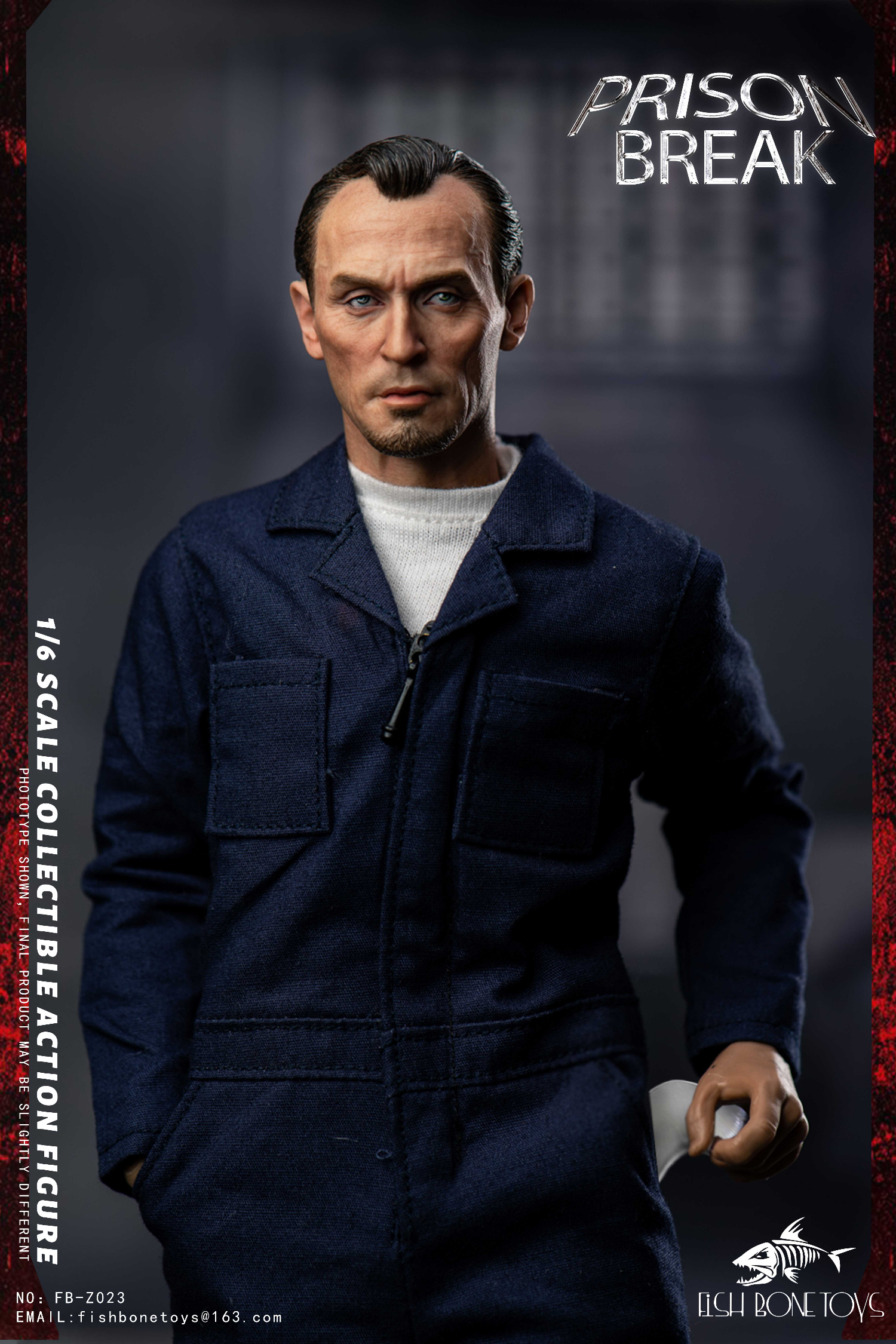 Prison Break Michael & tbag & Double set & Magnetic Opening and Closing Prison Scene 1/6 scale action figure Statue(GK)-FISH BONETOYS-KWII-GK