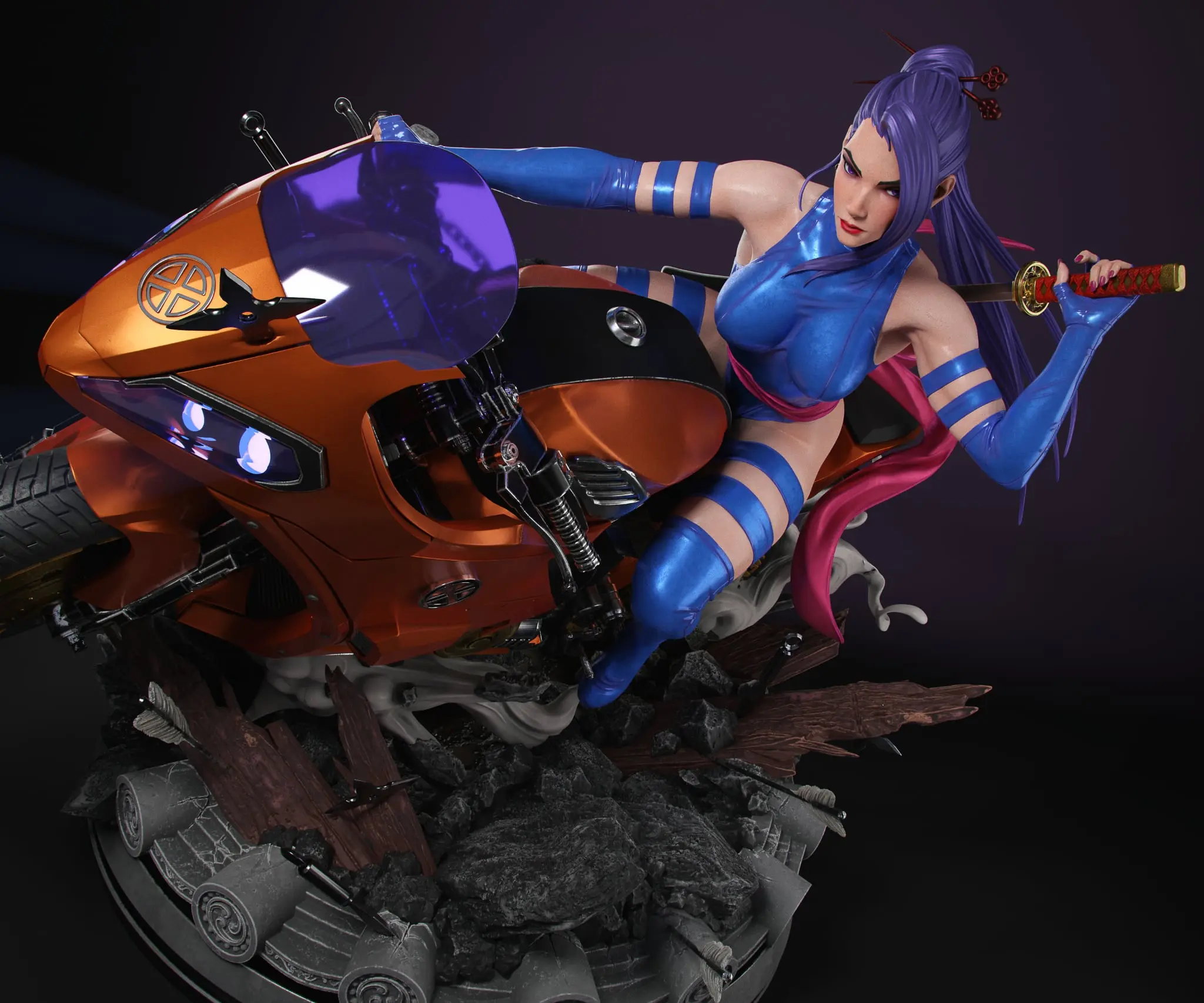 Epic Creations Studio - Psylocke X-men Statue (GK)