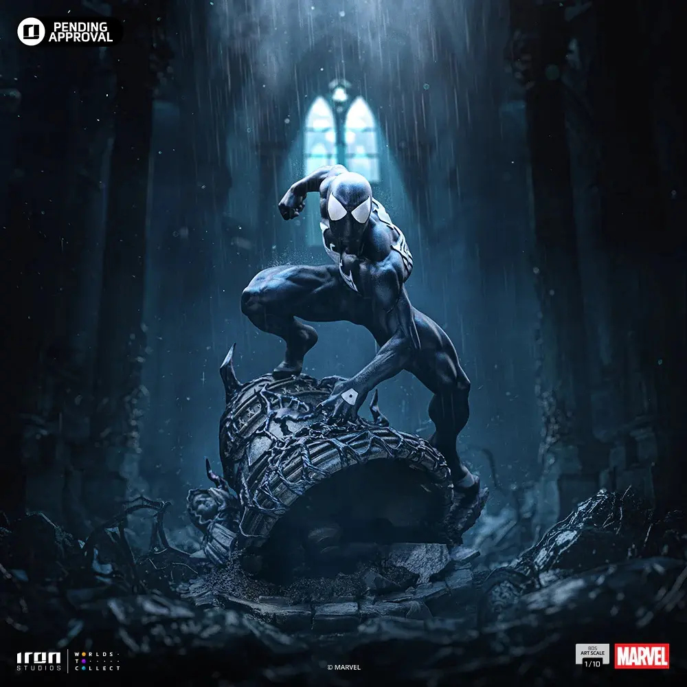 Iron Studios - Spider Man Black Costume - Marvel Comics Series 7 Art Scale 1/10 Statue (Licensed)