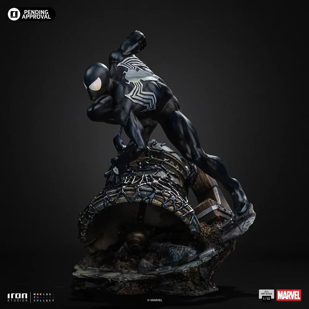 Iron Studios - Spider Man Black Costume - Marvel Comics Series 7 Art Scale 1/10 Statue (Licensed)