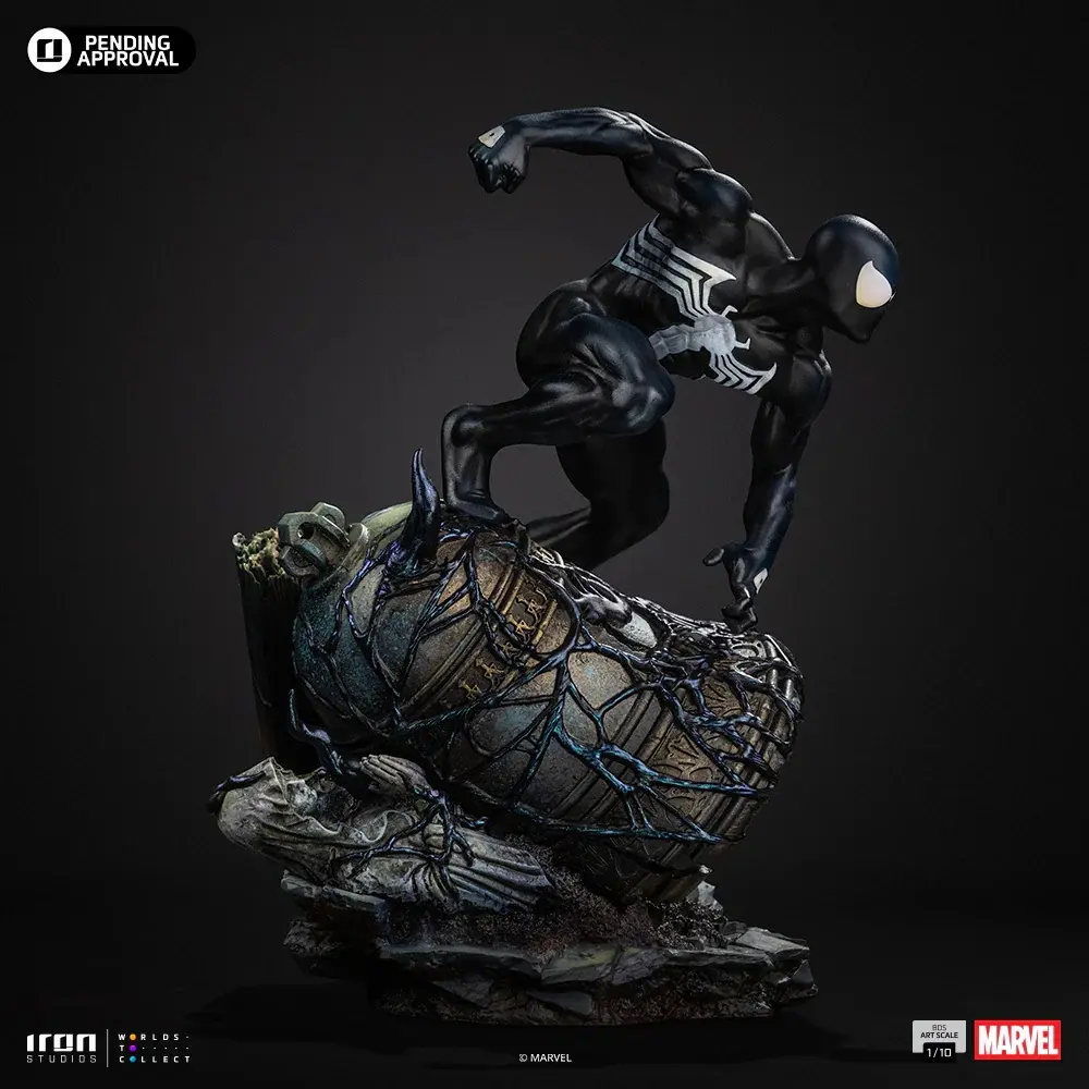 Iron Studios - Spider Man Black Costume - Marvel Comics Series 7 Art Scale 1/10 Statue (Licensed)