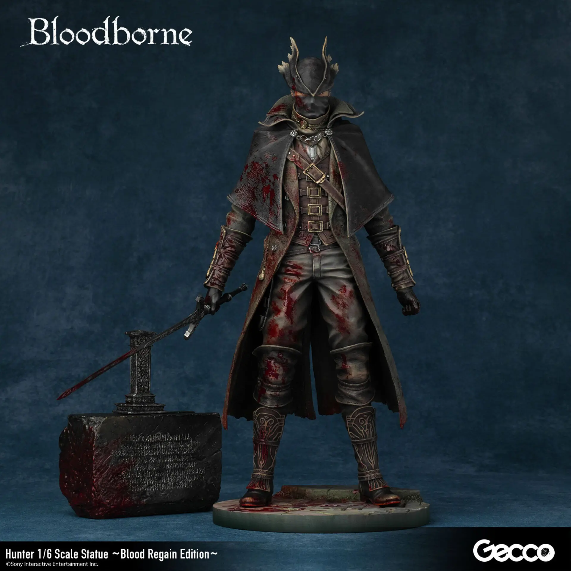 Gecco Studio - Bloodborne Hunter  Blood Regain Edition (Licensed)   1/6 Scale Statue (GK) 