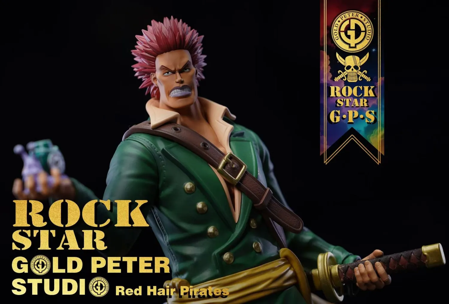 Gold Peter Studio - One Piece Rock Star 1/8 Statue