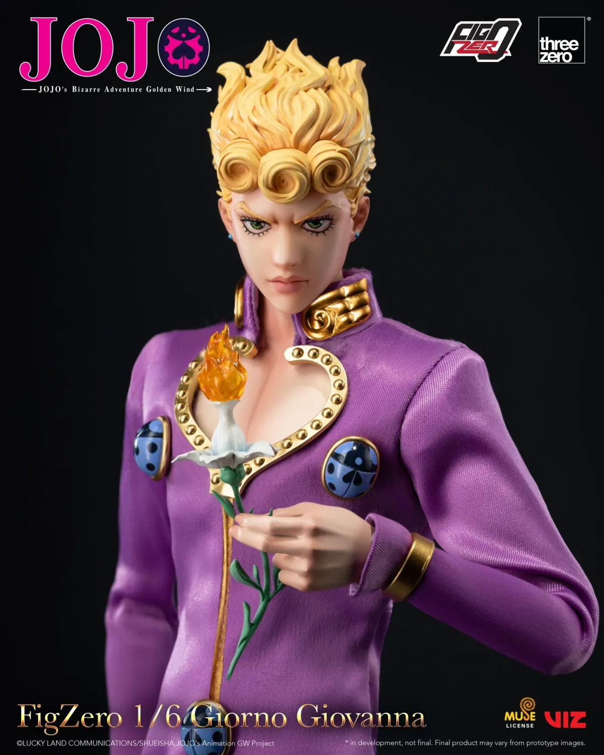 JoJo's Bizarre Adventure: Golden Wind FigZero Giorno Giovanna 3Z06570M0 (Copyright)1/6 Action Figure Statue(GK)-Threezero-KWII-GK